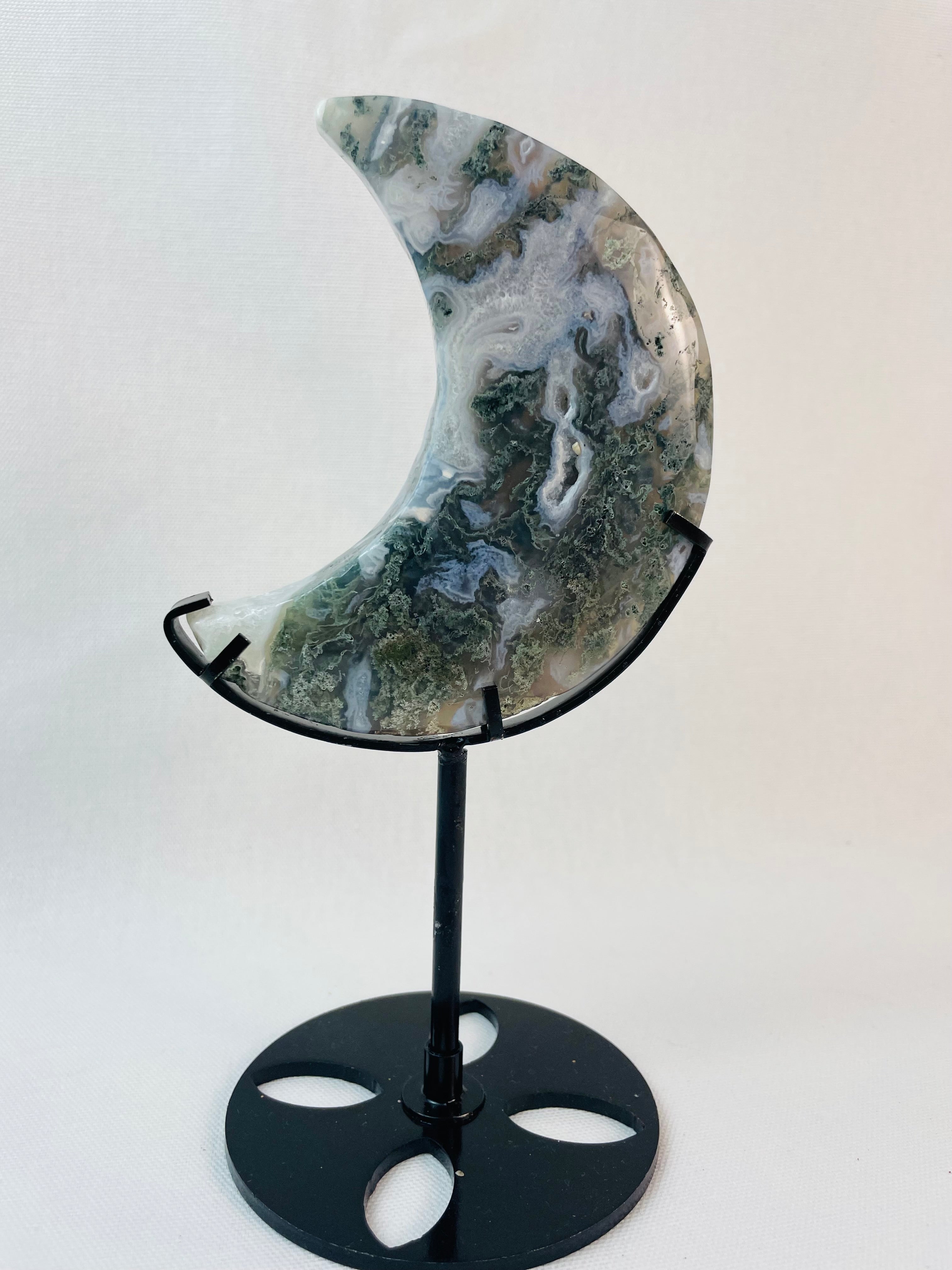 Moss Agate Moon