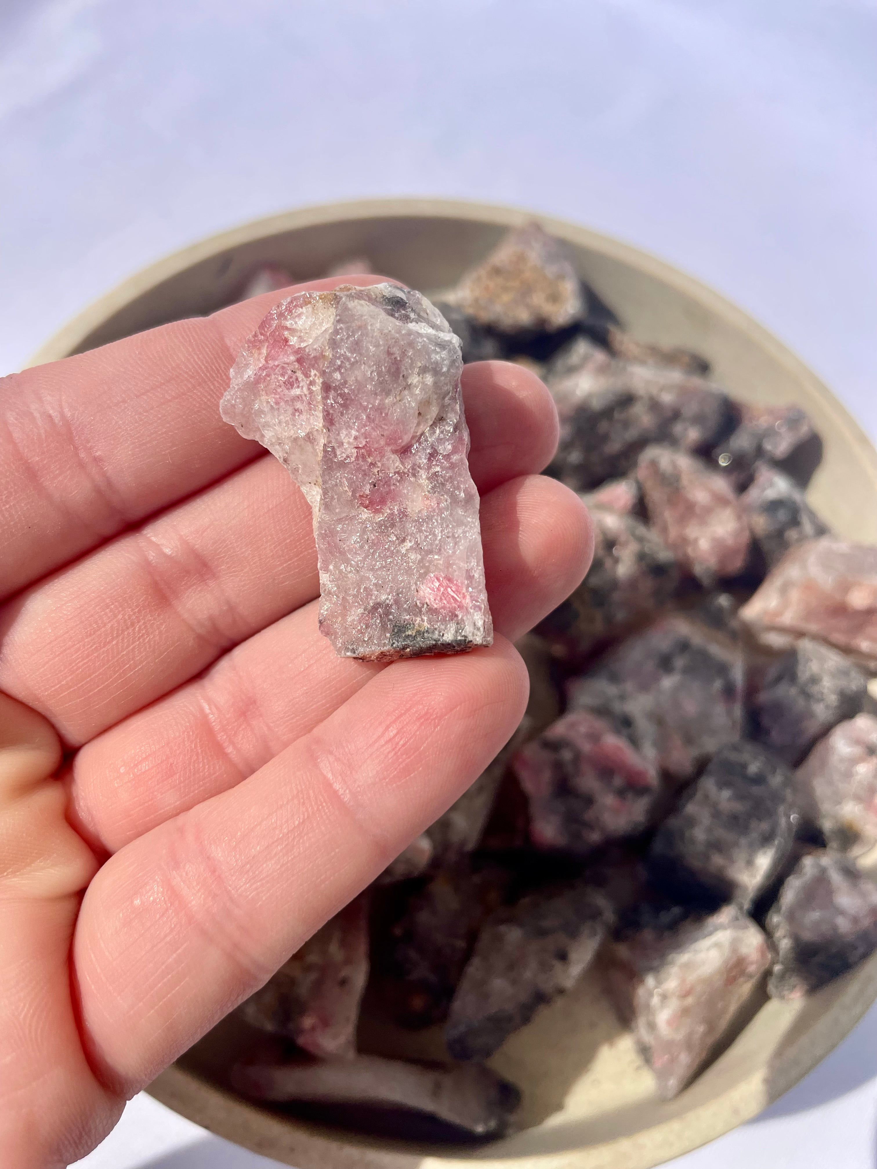 Rhodonite Rough Chunk || Small