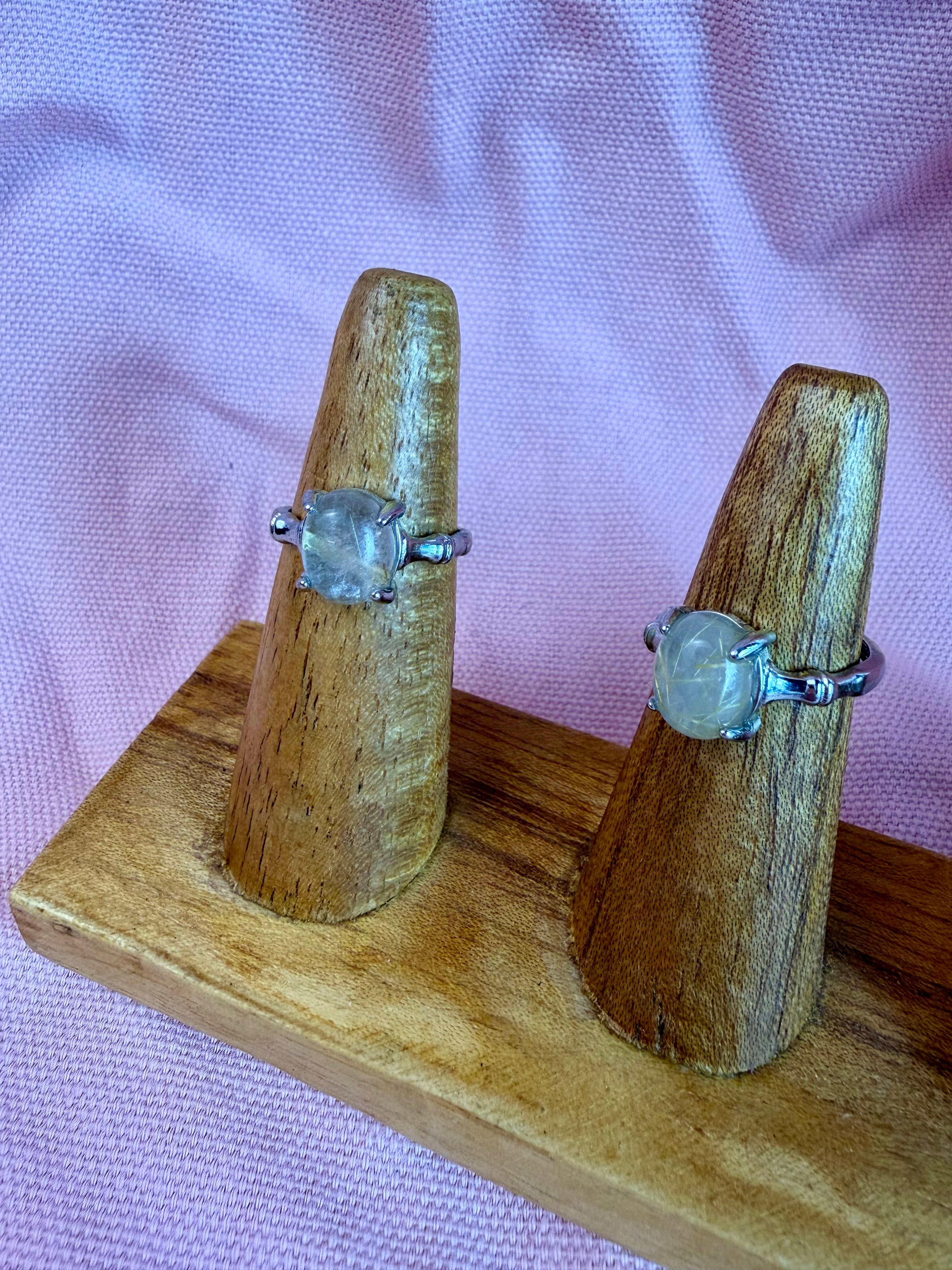 Rutile Quartz Sterling Silver Ring