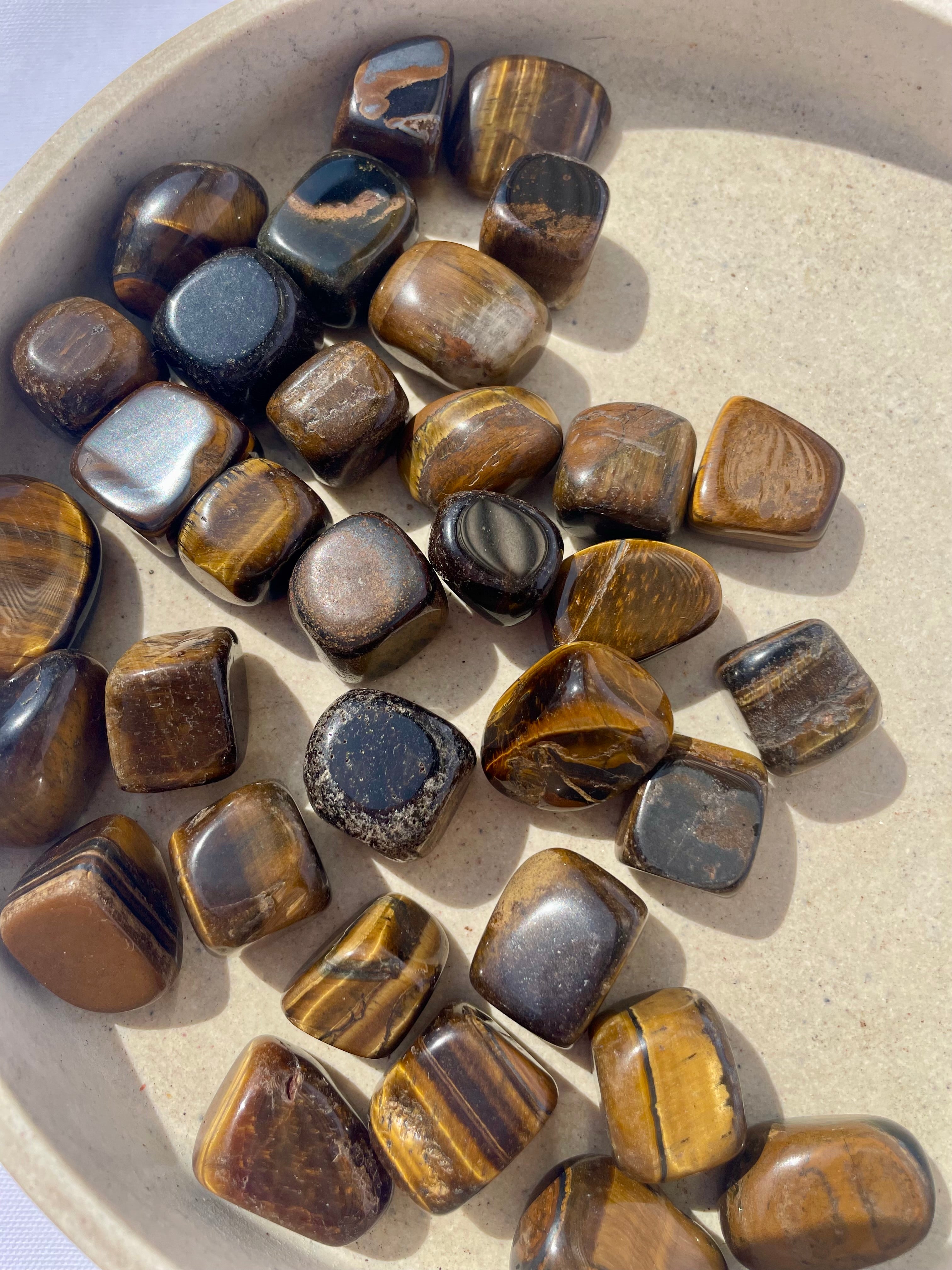 Tigers Eye Tumble Stone