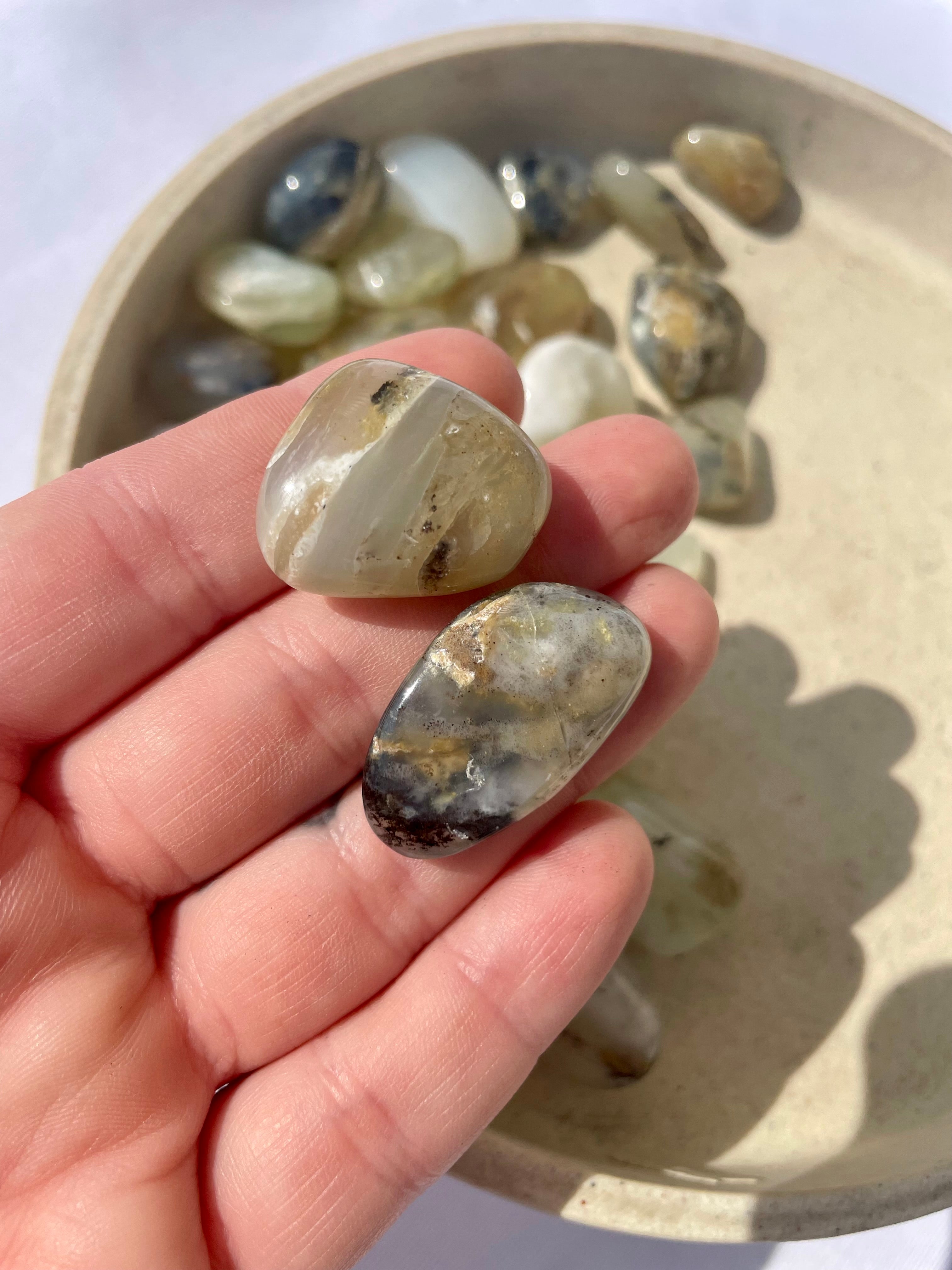 Blue Opal Tumble Stone