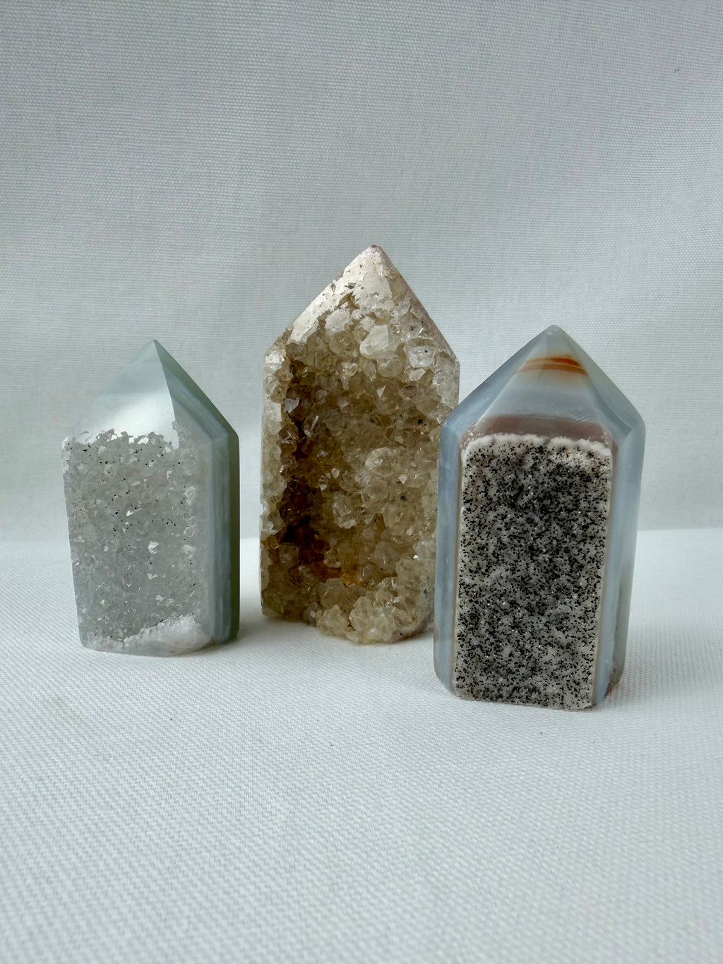 Polished Agate Geode Towers