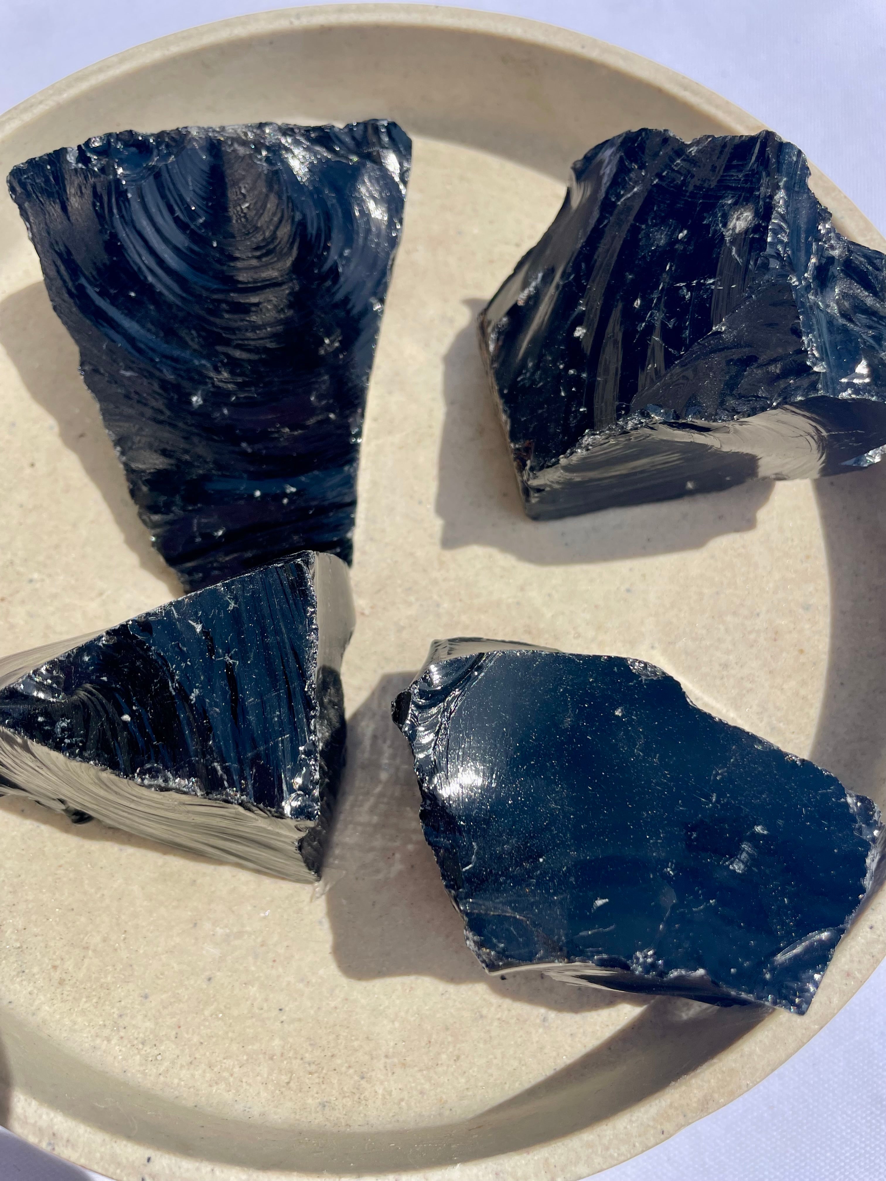 Black Obsidian Rough Chunk