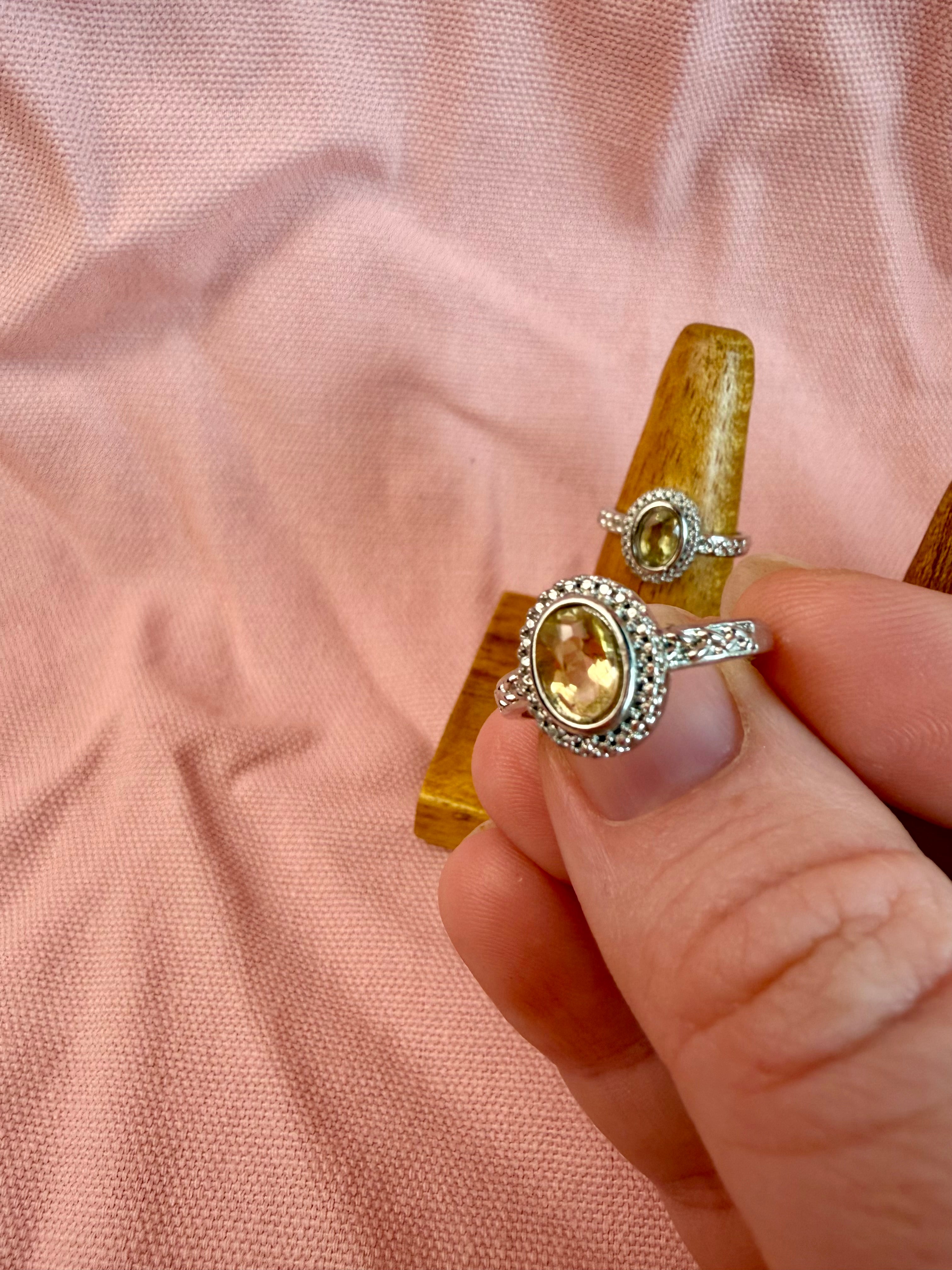 Citrine Sterling Silver Ring