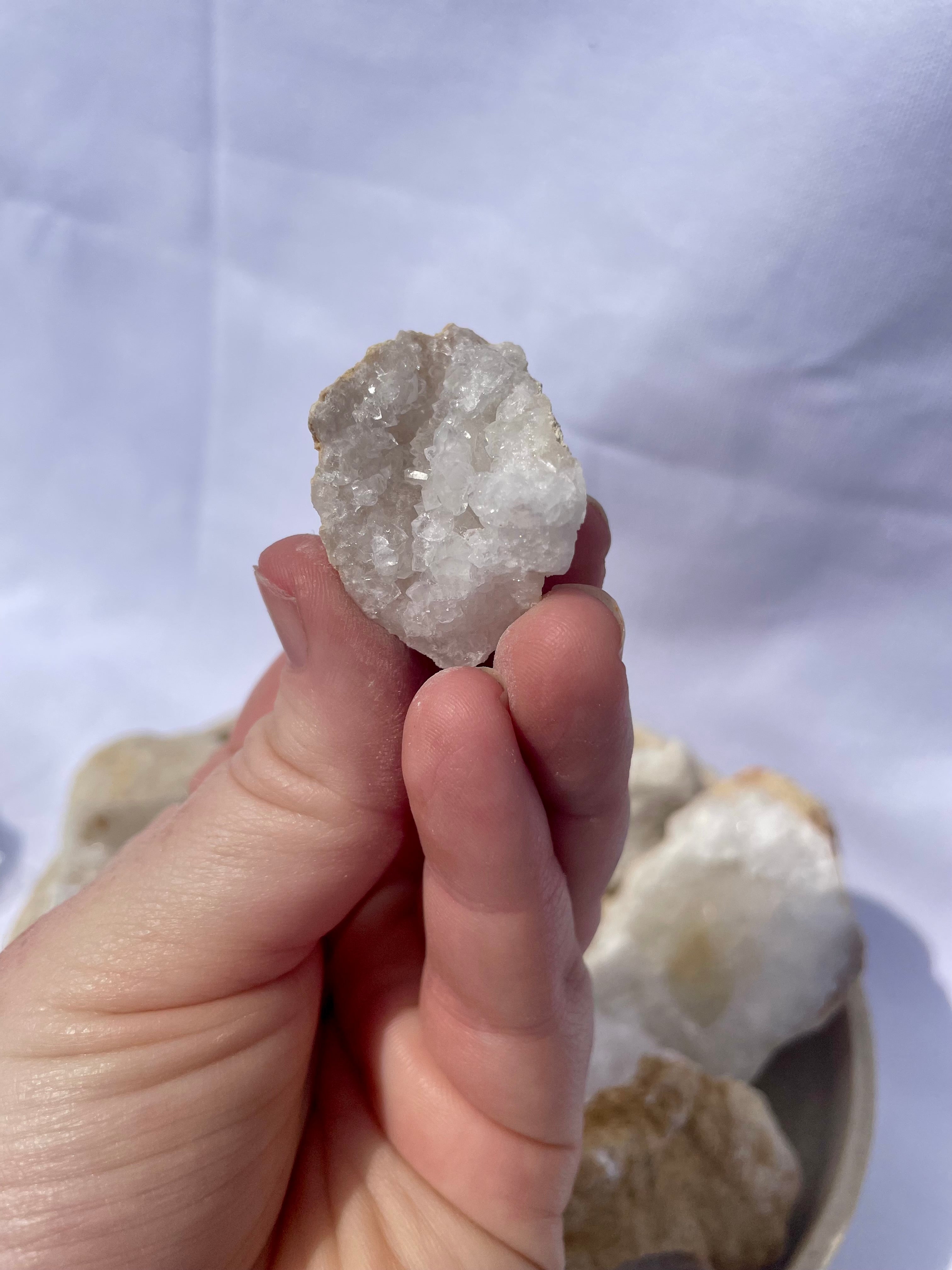 Clear Quartz Geode Halves
