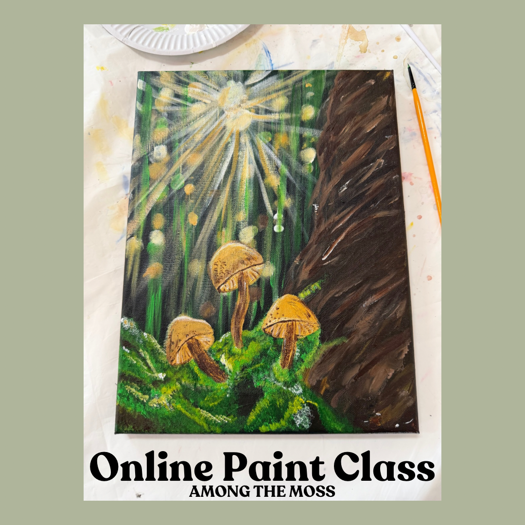 Online Painting Class | Among the Moss | Saturday 14th February 5pm