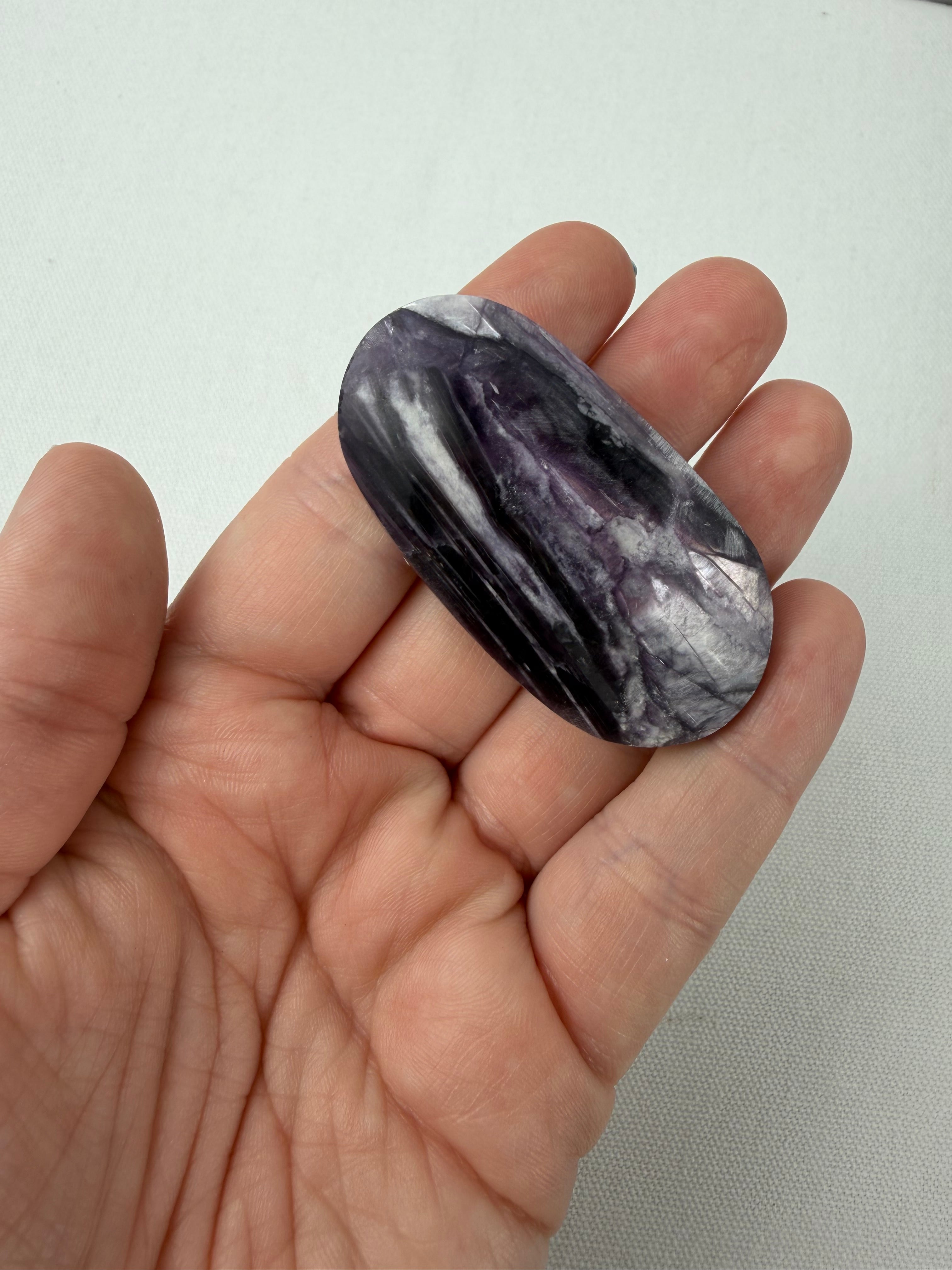 Lepidolite Palm Stones