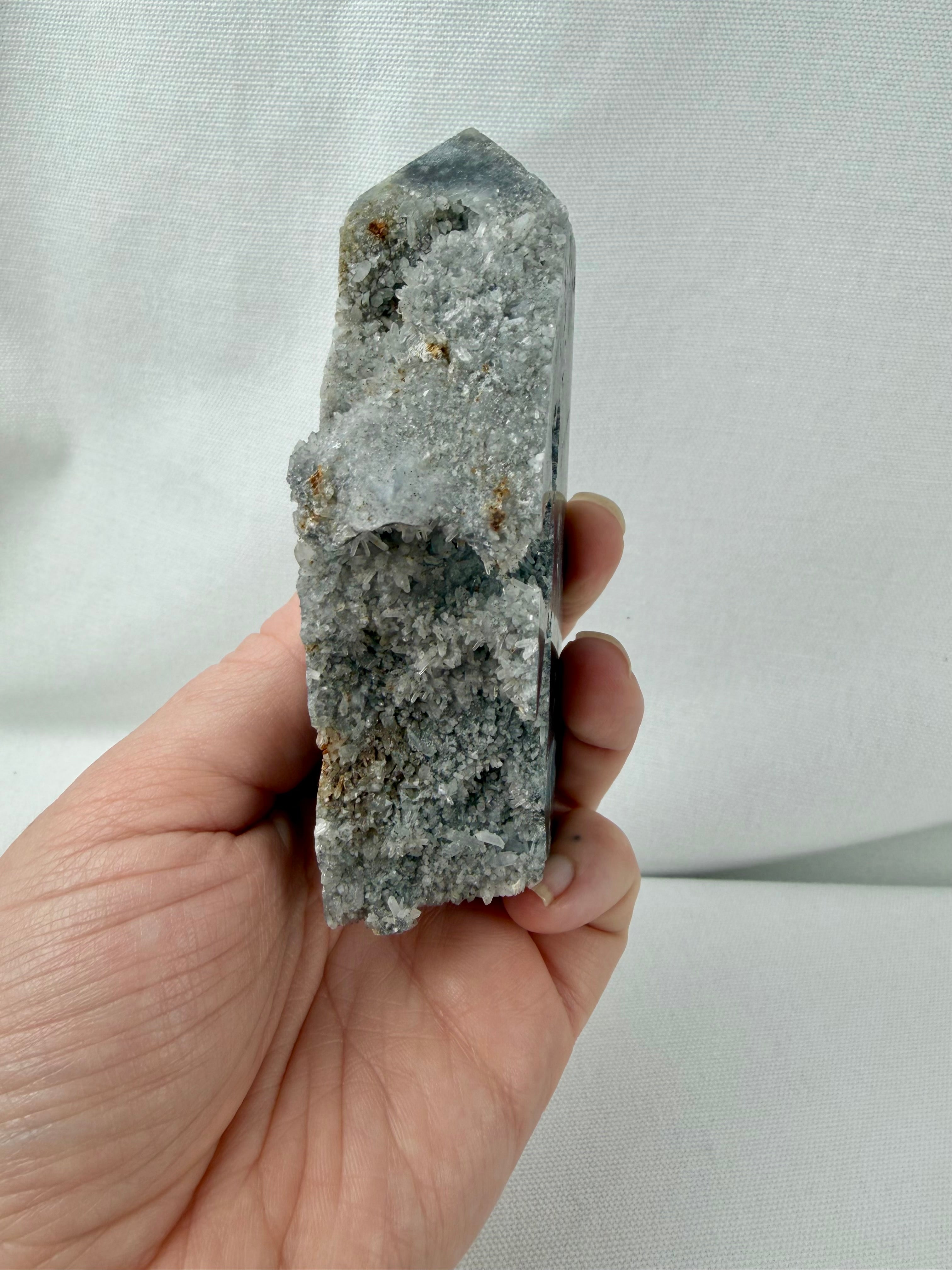 Quartz on Chalcedony Tower