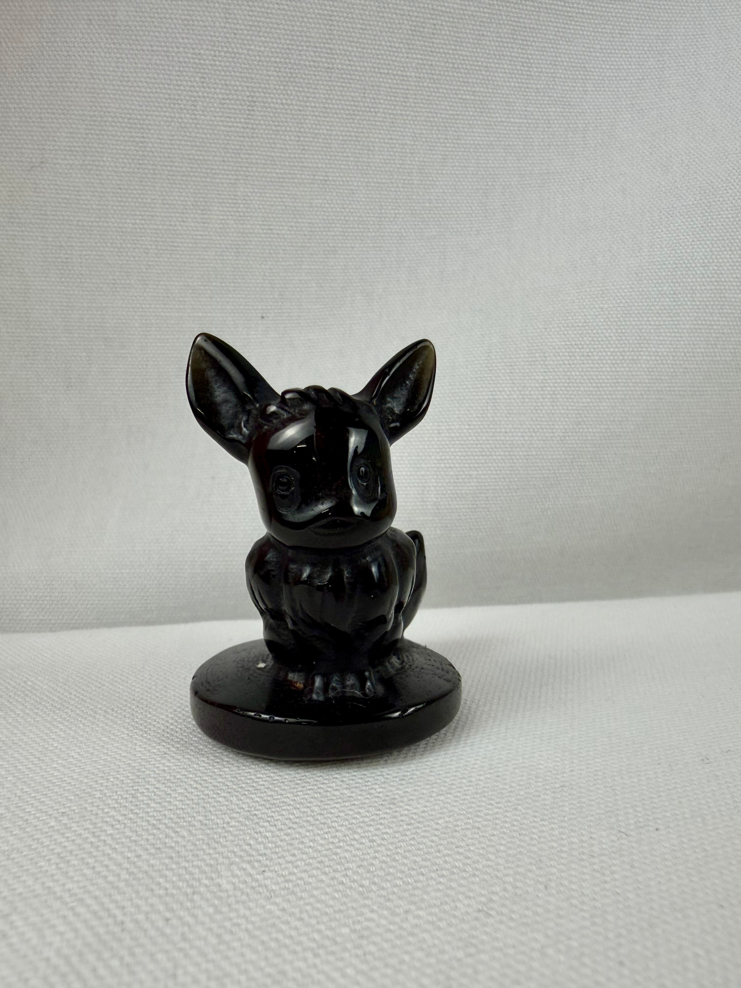 Black Obsidian Eevee Pokémon Carving
