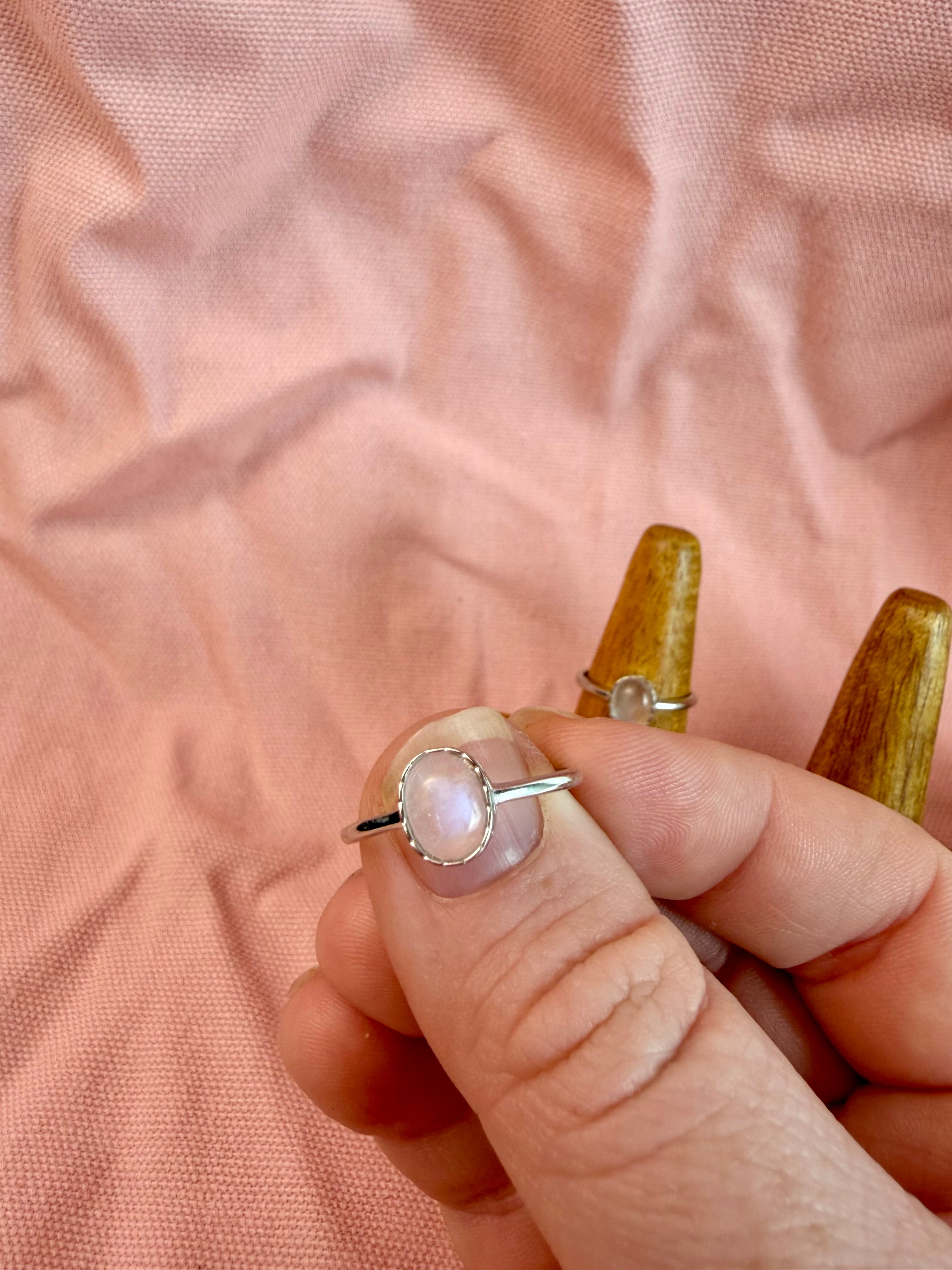 Moonstone Sterling Silver Ring