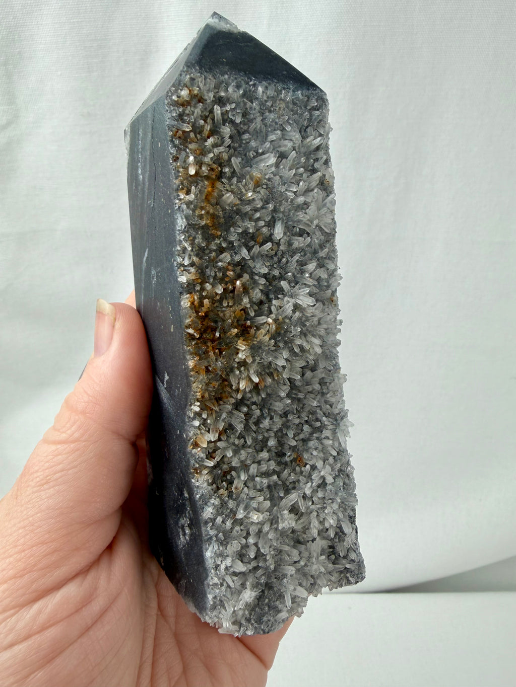 Quartz on Chalcedony Tower