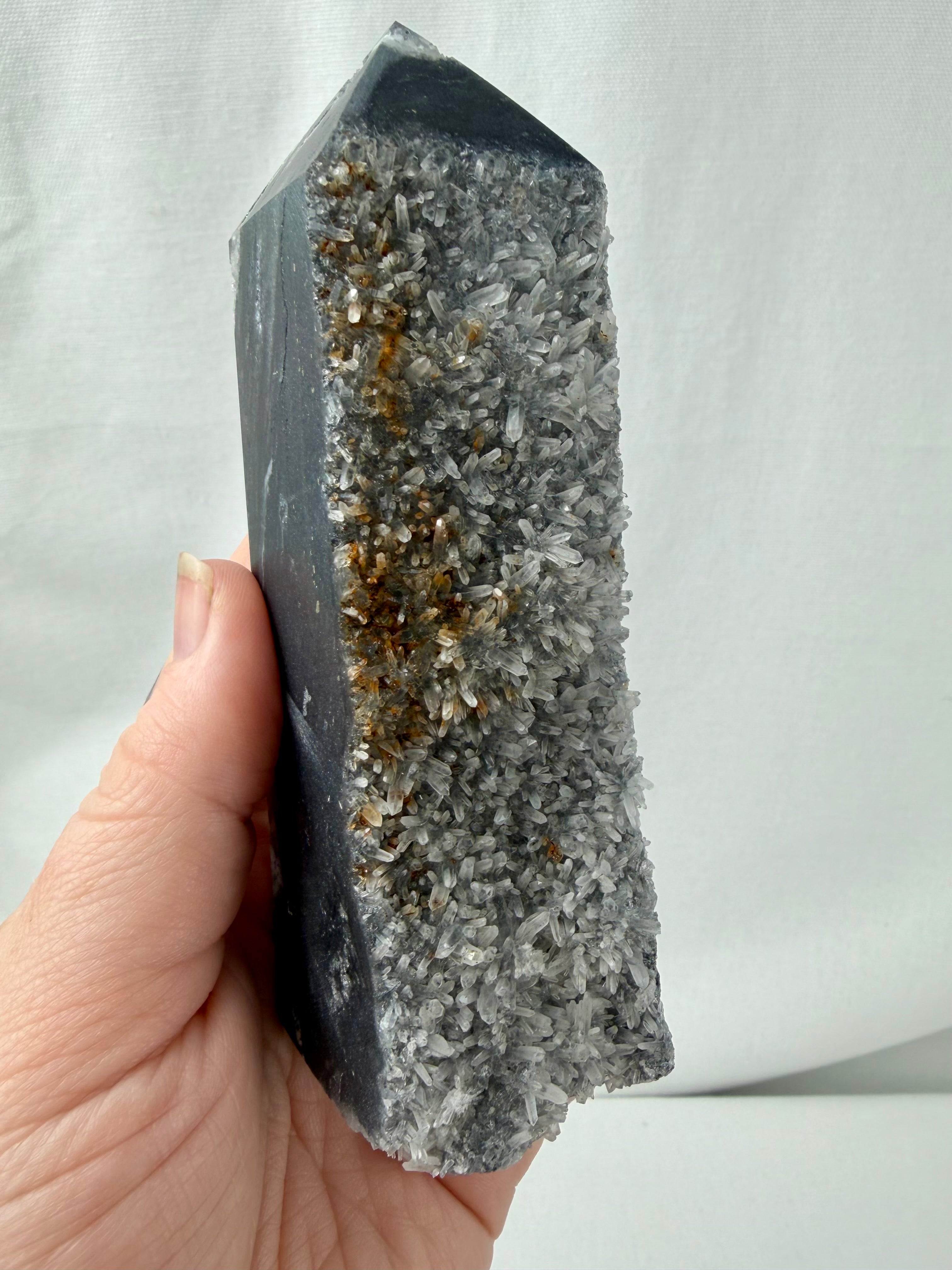 Quartz on Chalcedony Tower