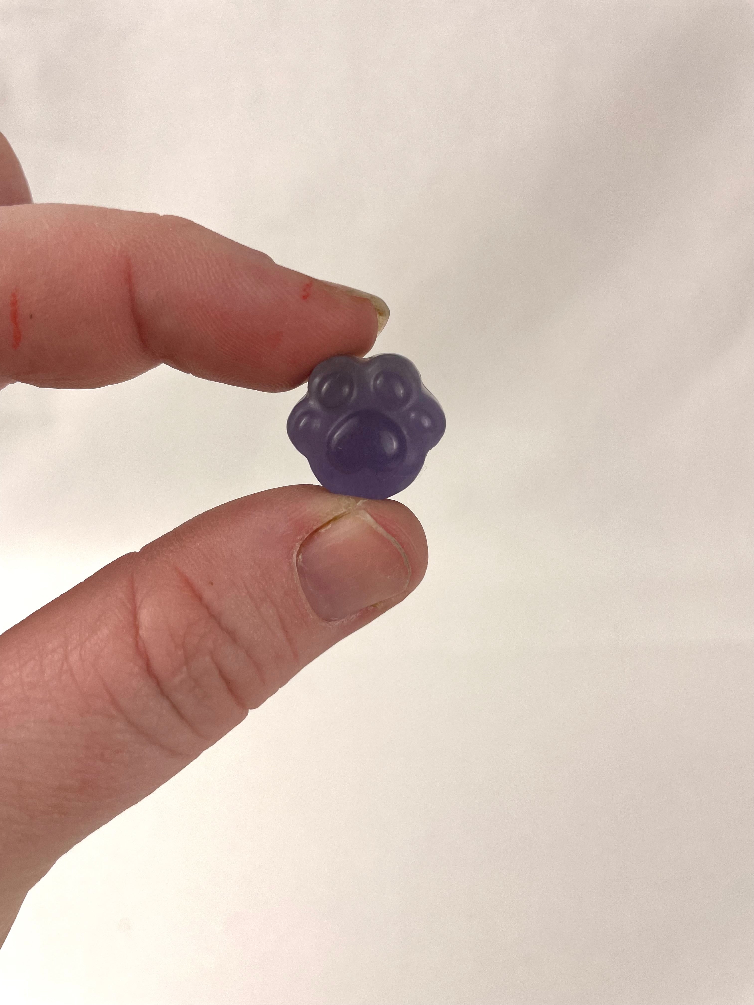 Mini Fluorite Cat Paw Carvings