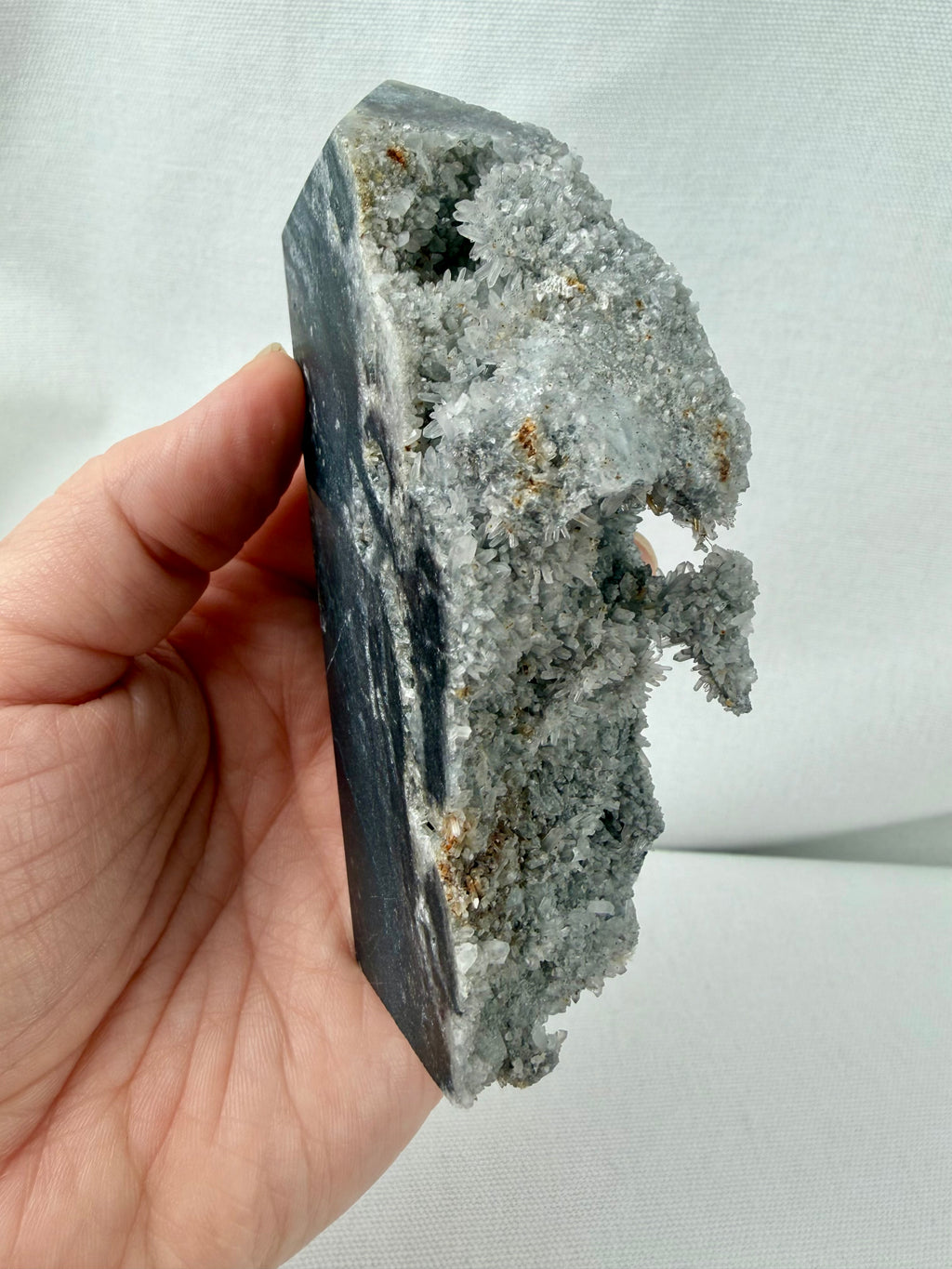 Quartz on Chalcedony Tower