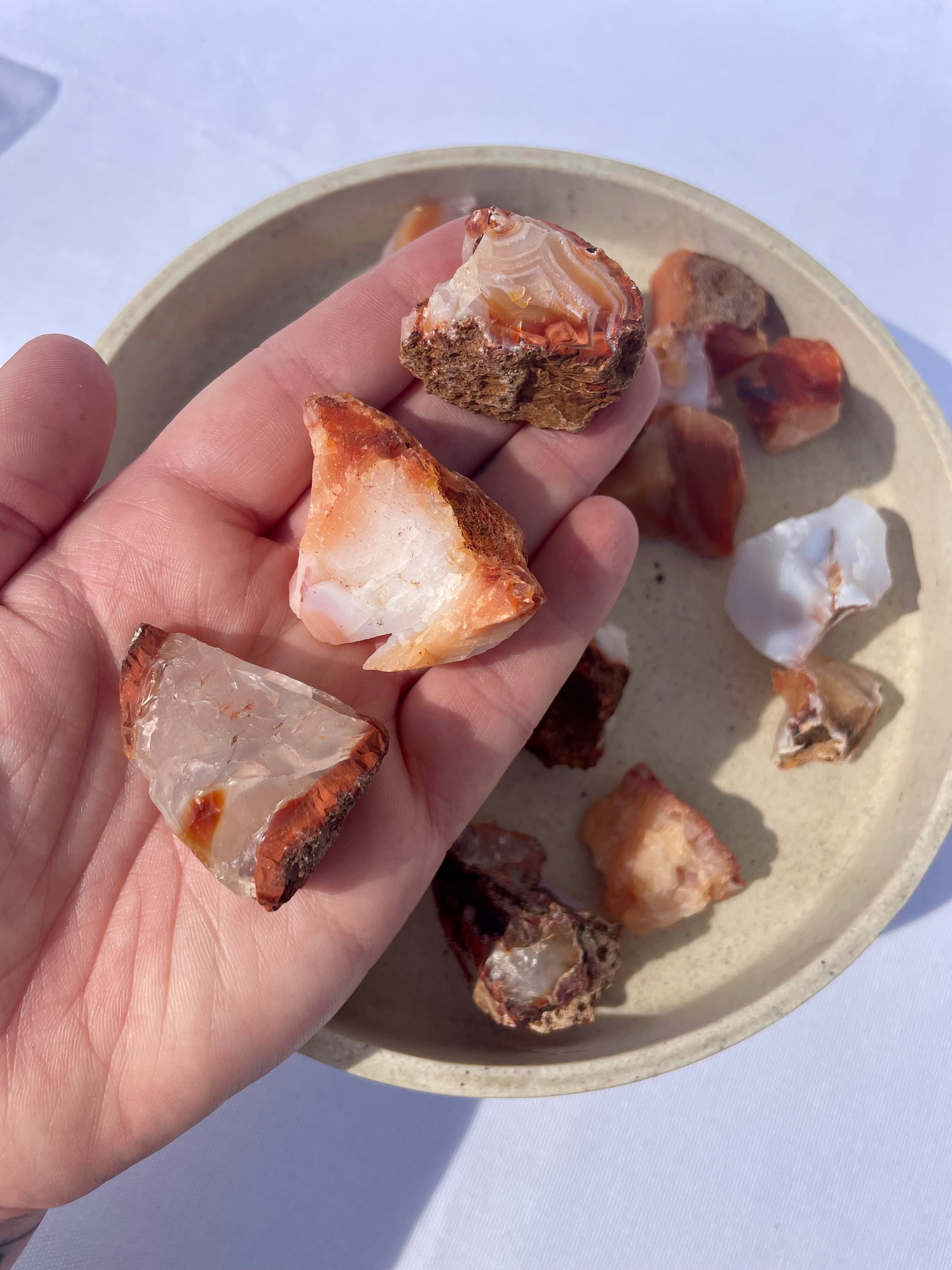 Carnelian Rough Chunk || Small