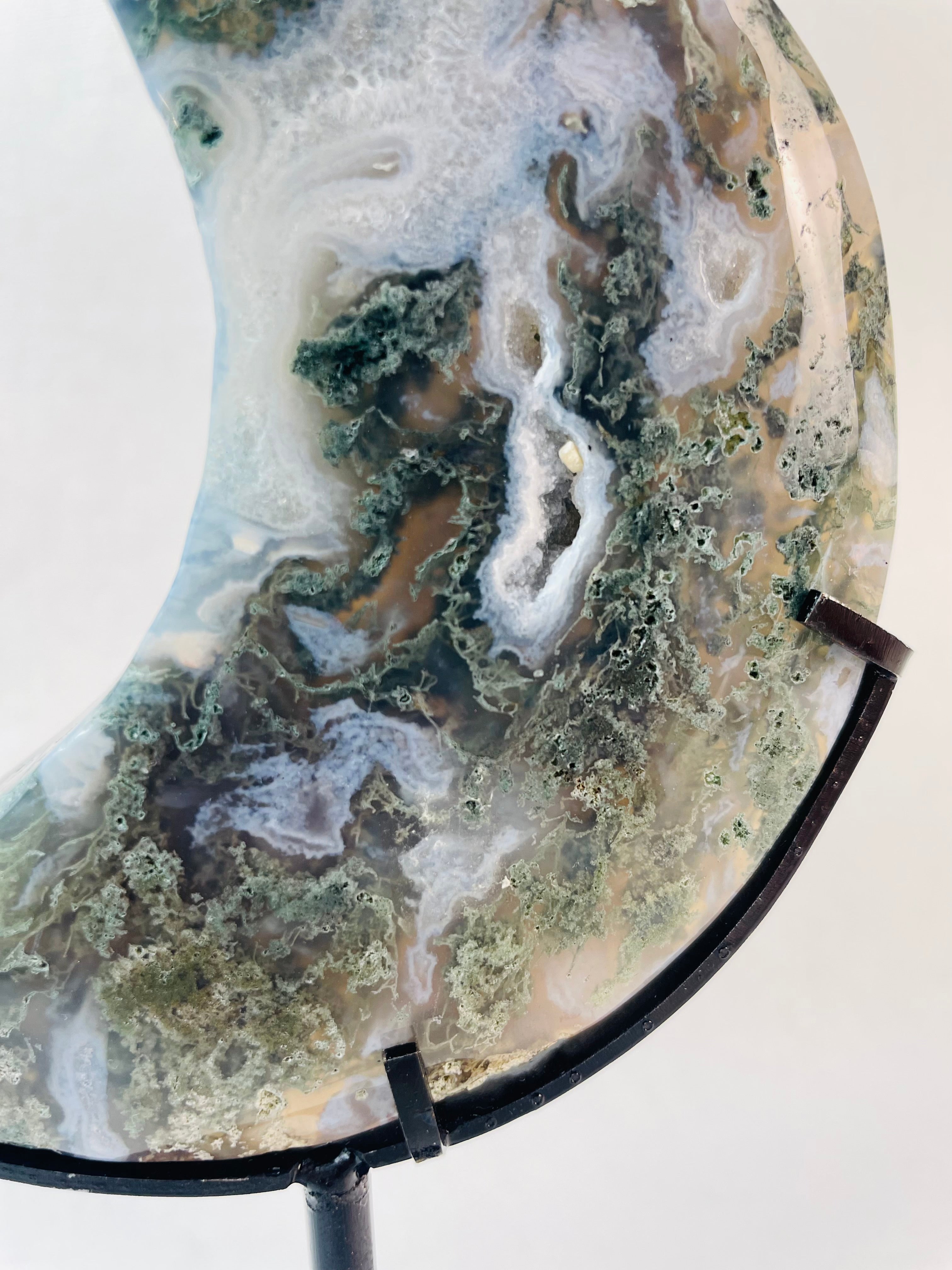 Moss Agate Moon