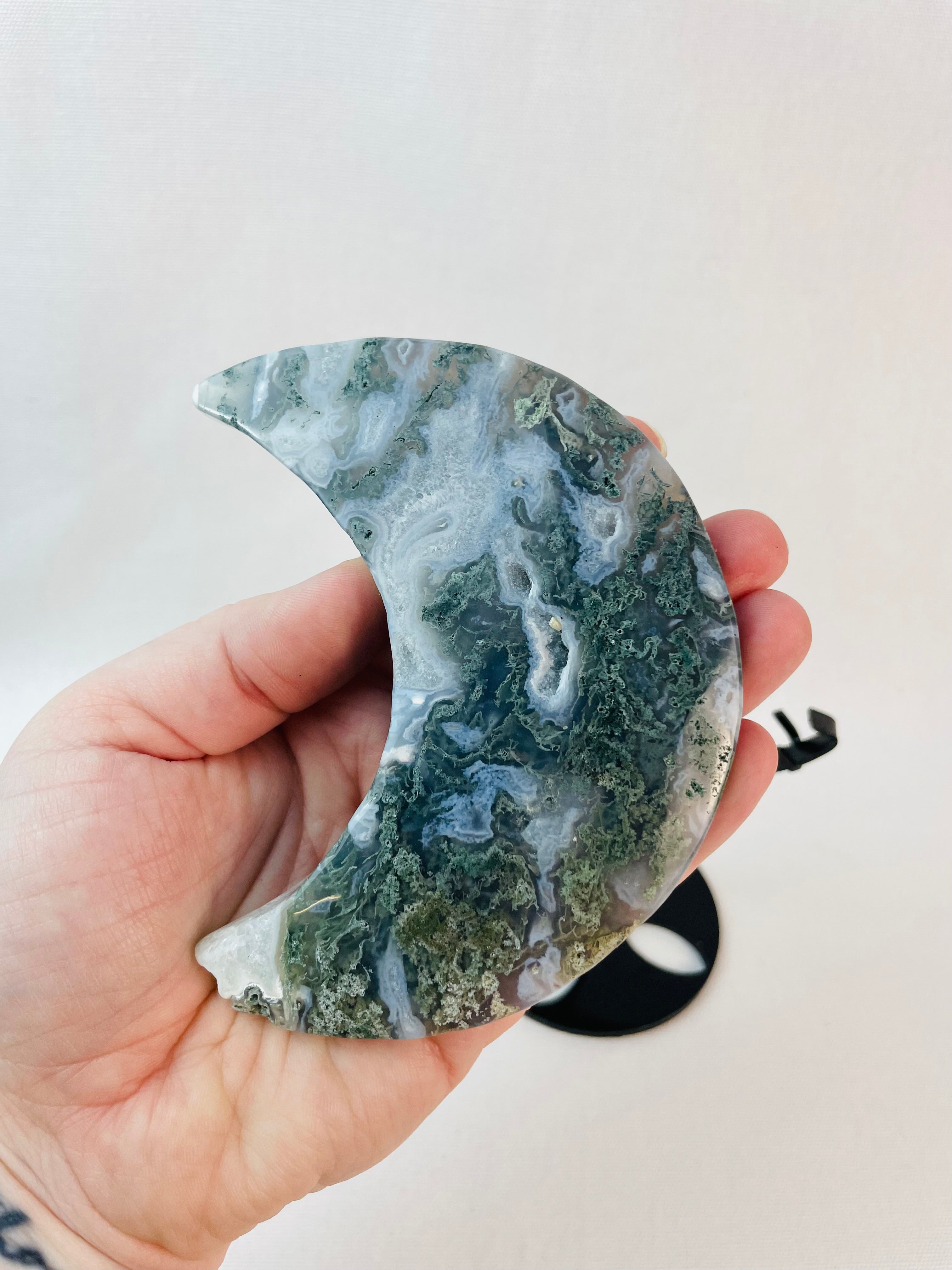 Moss Agate Moon
