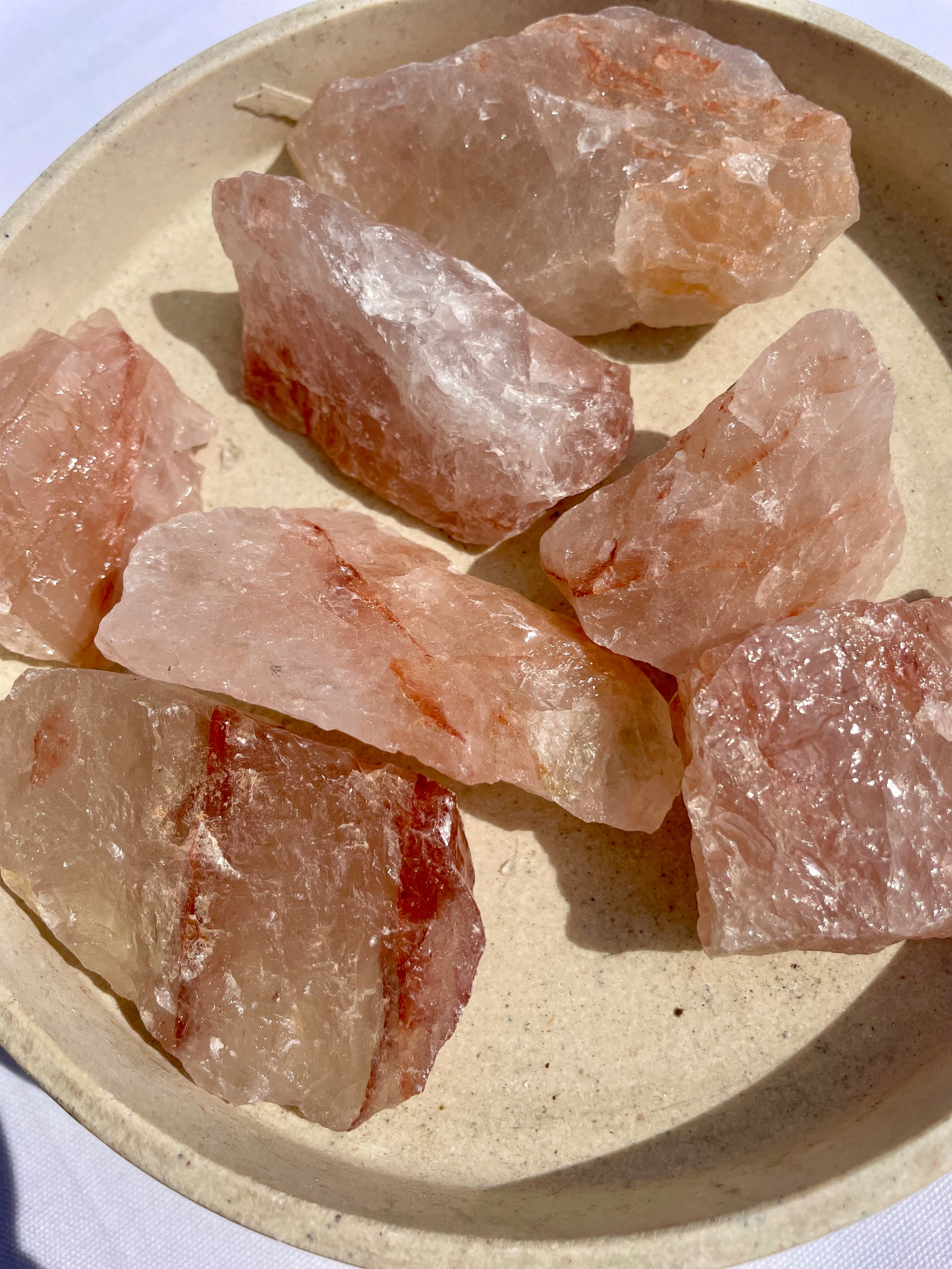 Fire Quartz Rough Chunk || Large