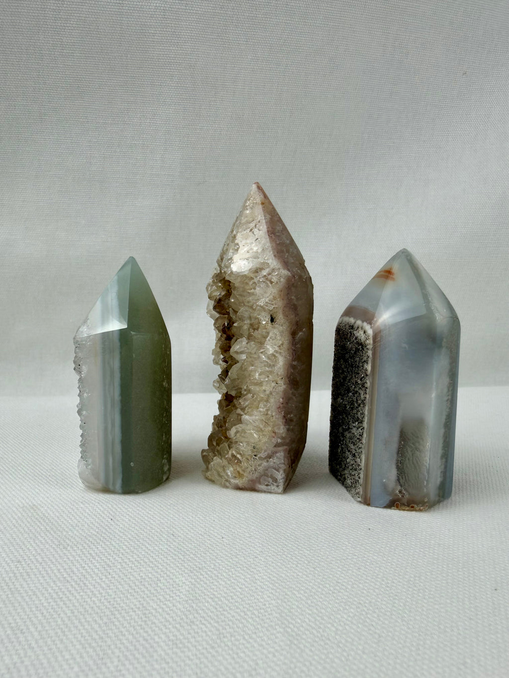 Polished Agate Geode Towers