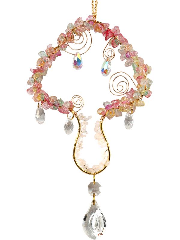 Mushroom Rainbow Crystal Suncatcher