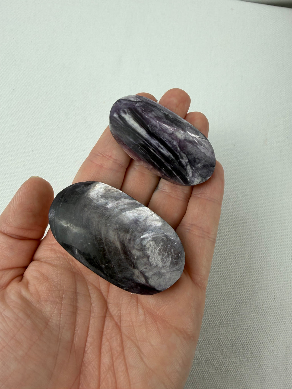 Lepidolite Palm Stones
