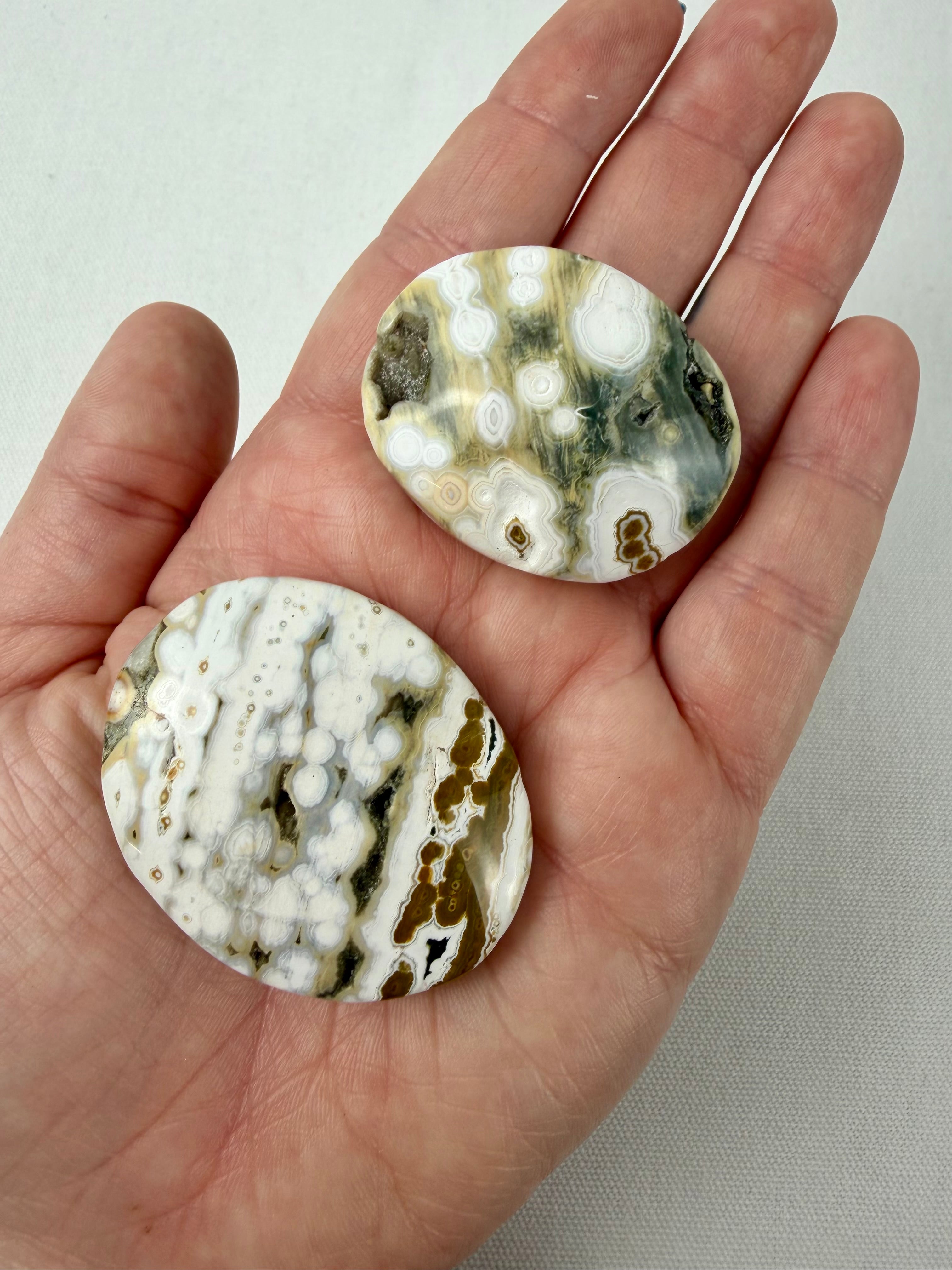 Ocean Jasper Palm Stones