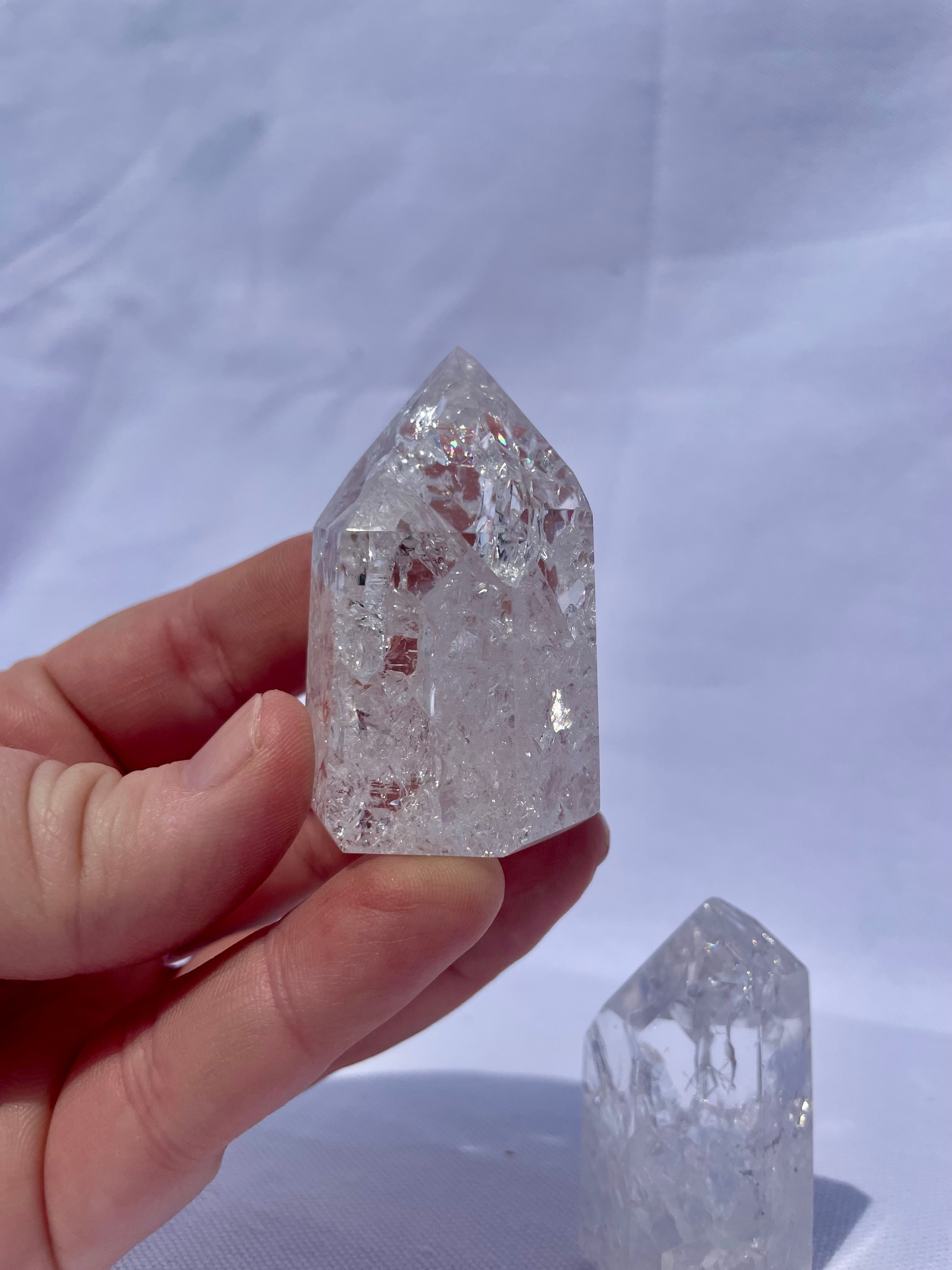 Crackle Quartz Tower