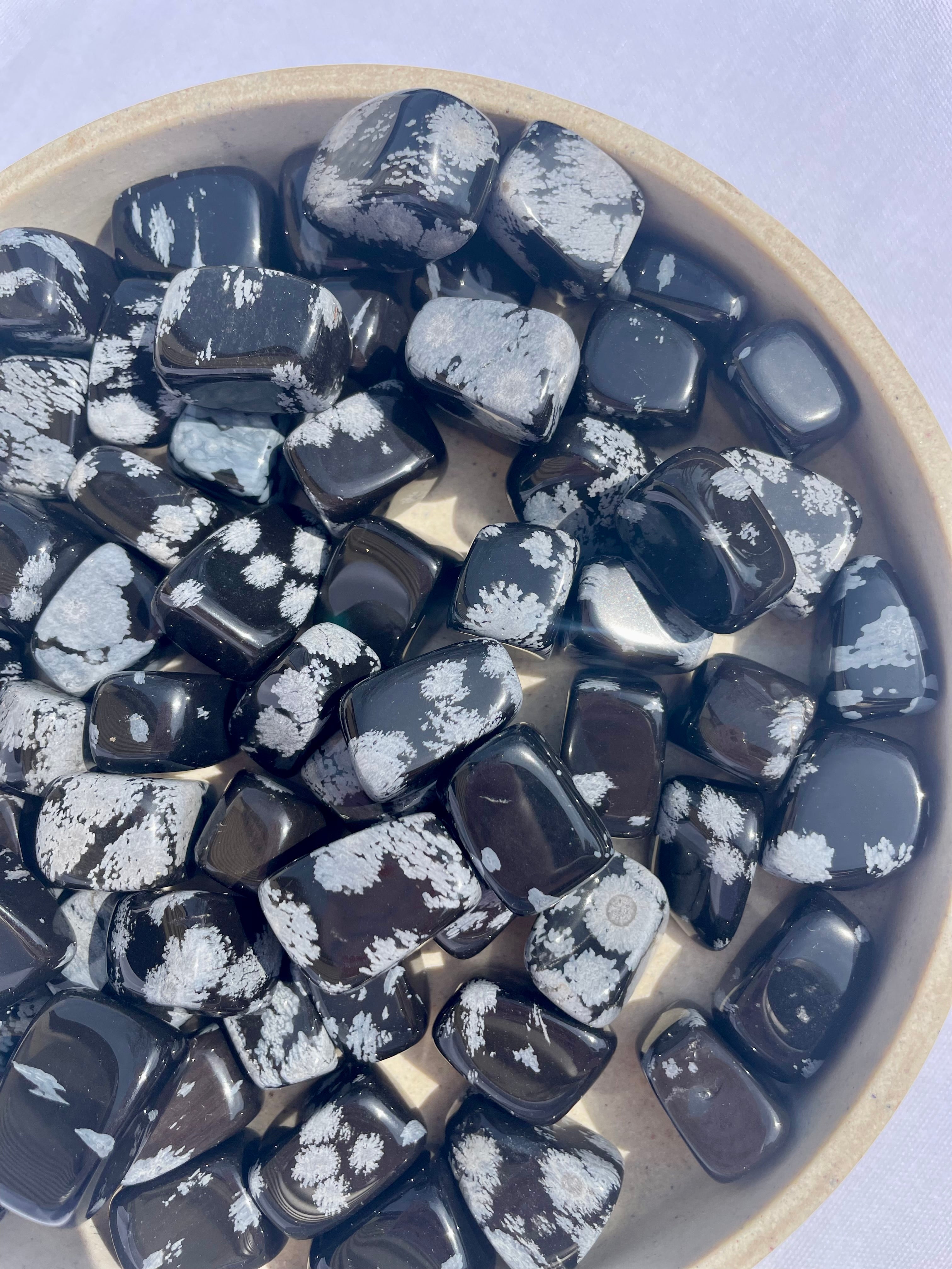 Snowflake Obsidian Tumble Stone
