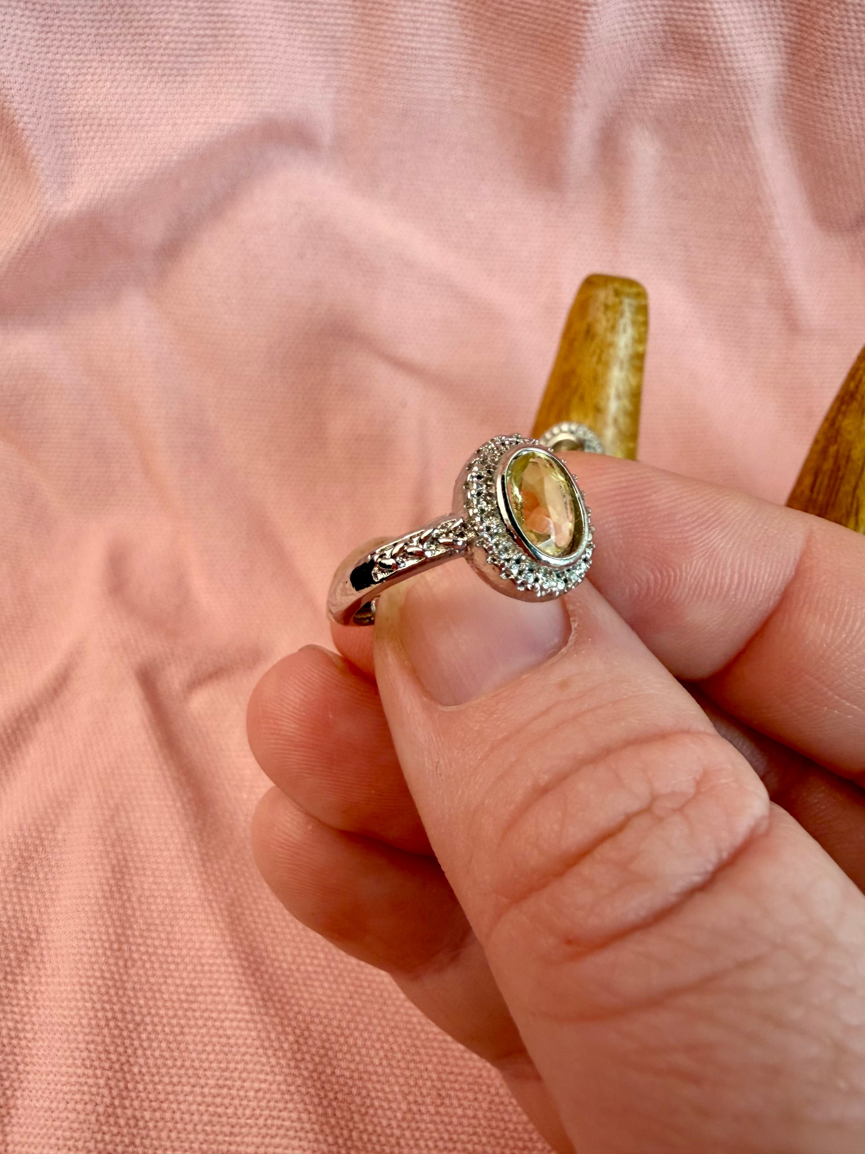 Citrine Sterling Silver Ring