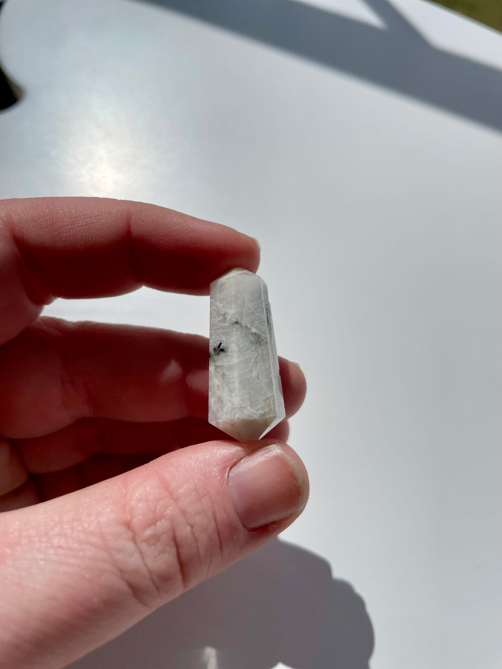 Rainbow Moonstone || The Crystal Necklace Bar