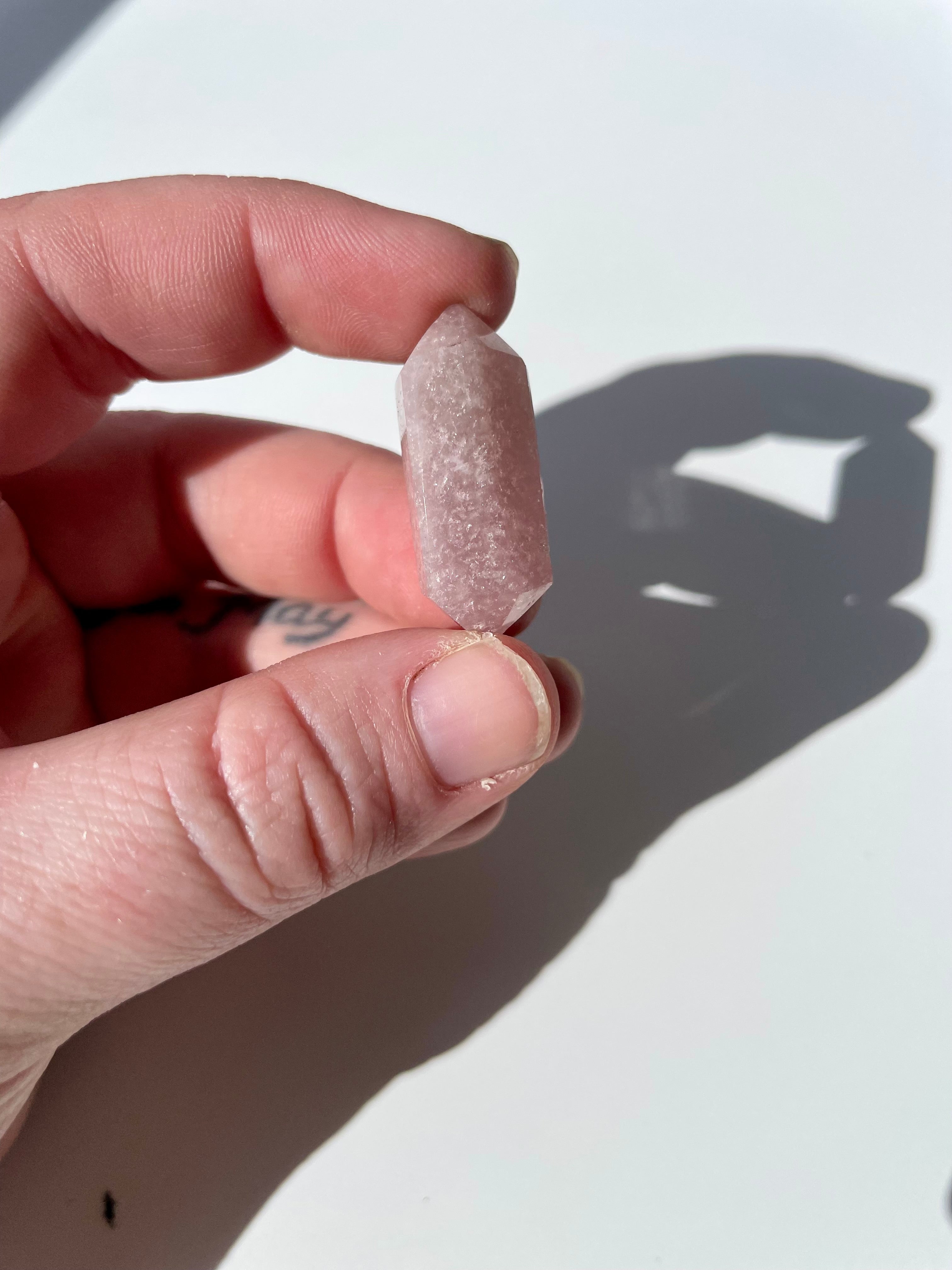 Pink Amethyst (B) || The Crystal Necklace Bar