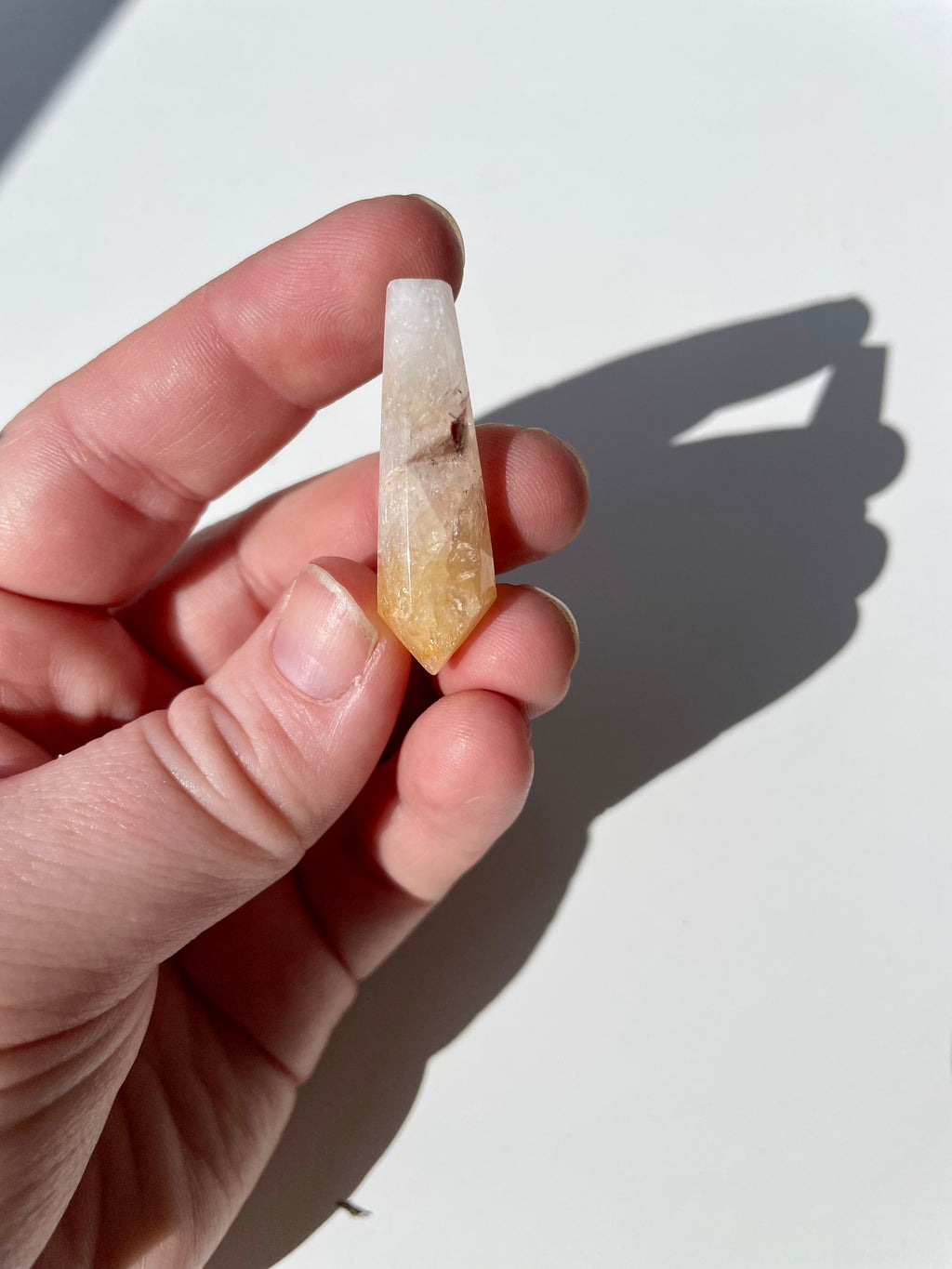 Heat Treated Citrine || The Crystal Necklace Bar