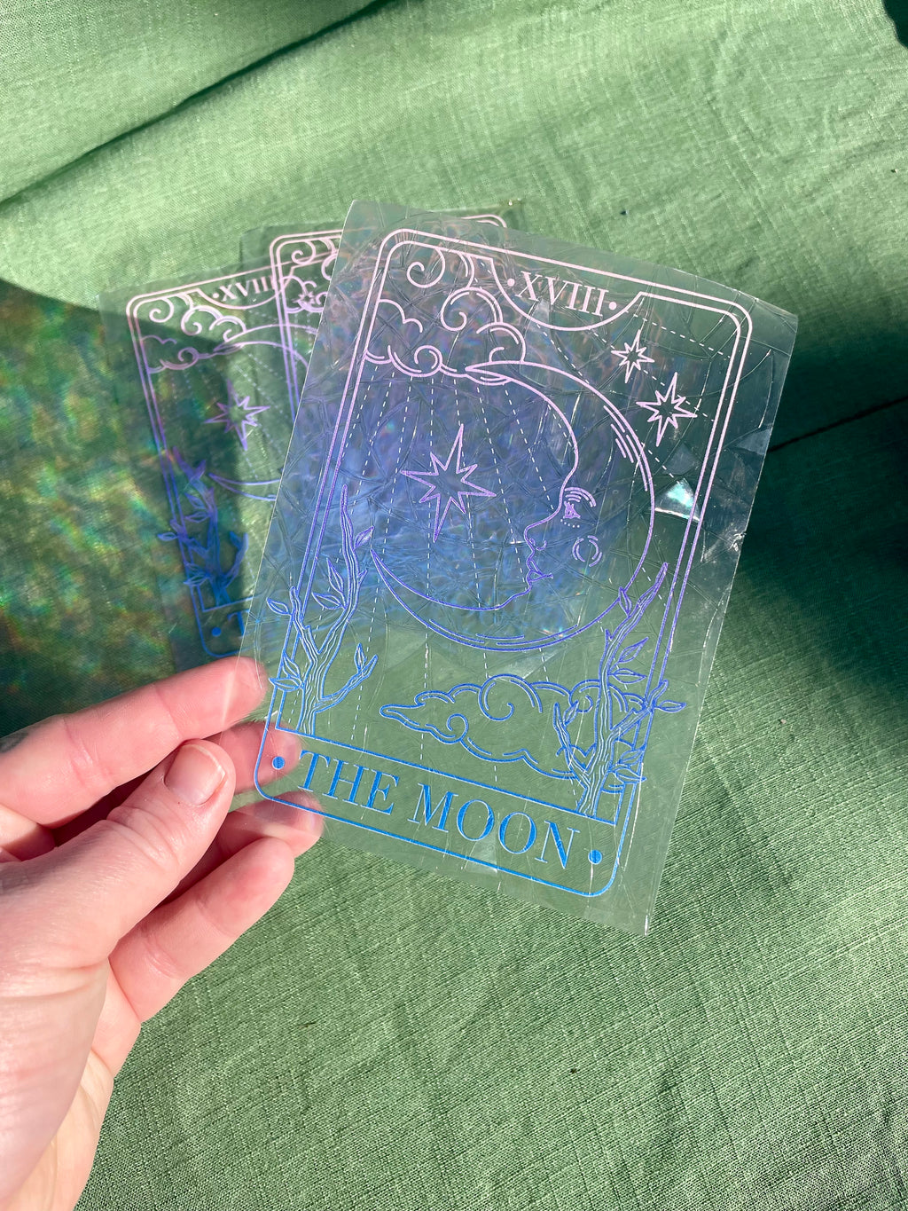 Rainbow Window Decal || The Moon