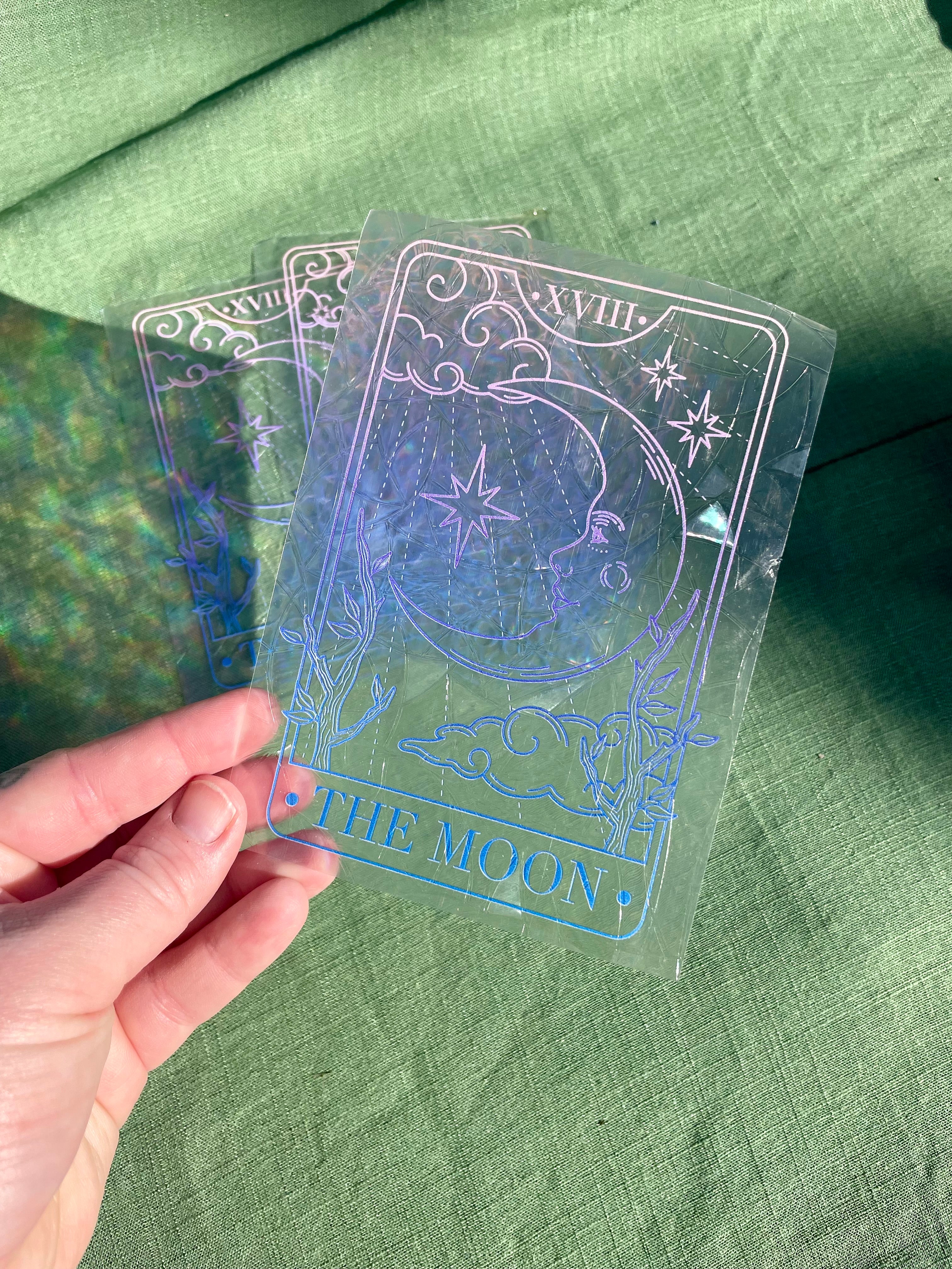 Rainbow Window Decal || The Moon