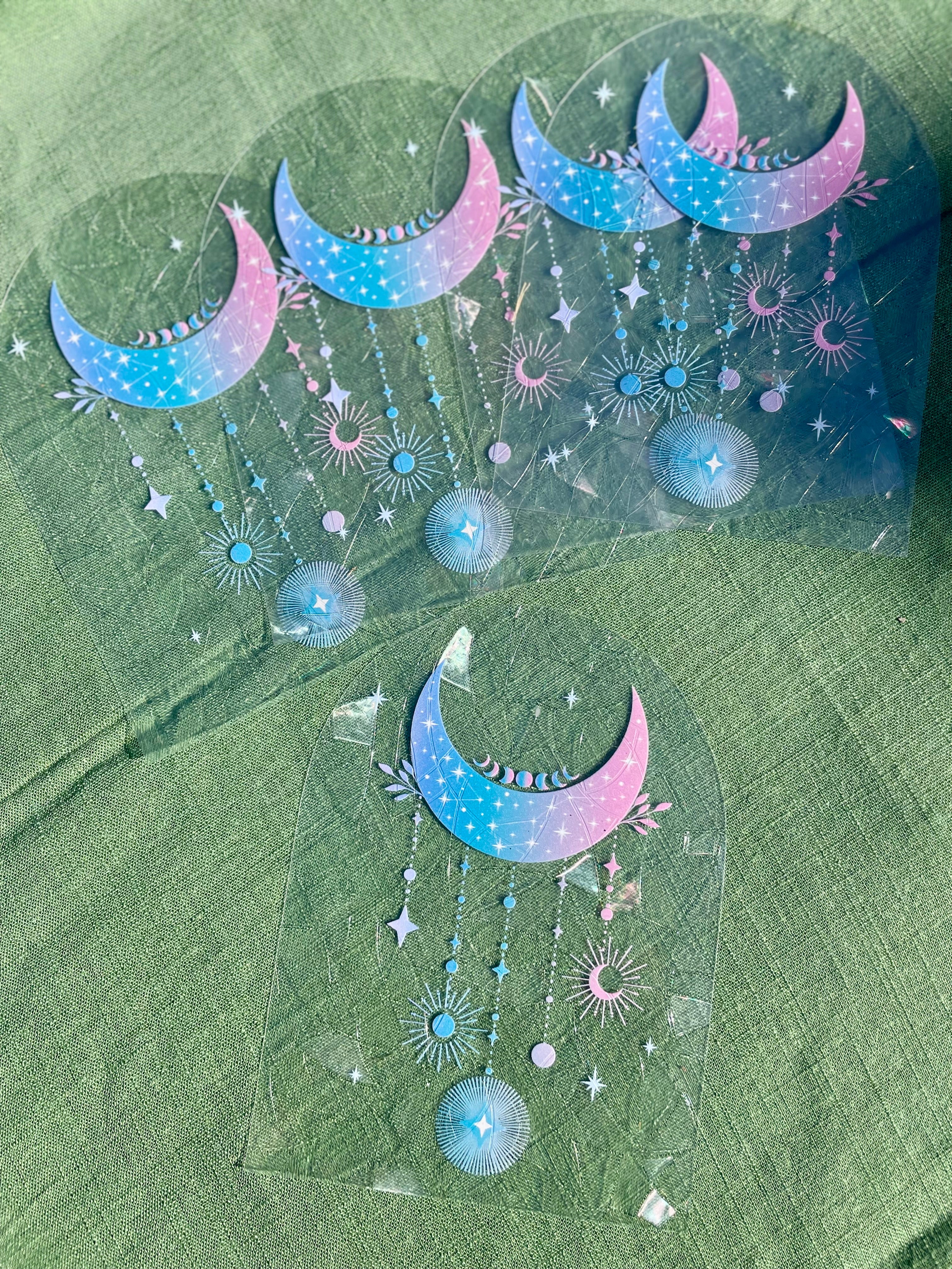 Rainbow Window Decal || Moon Drops