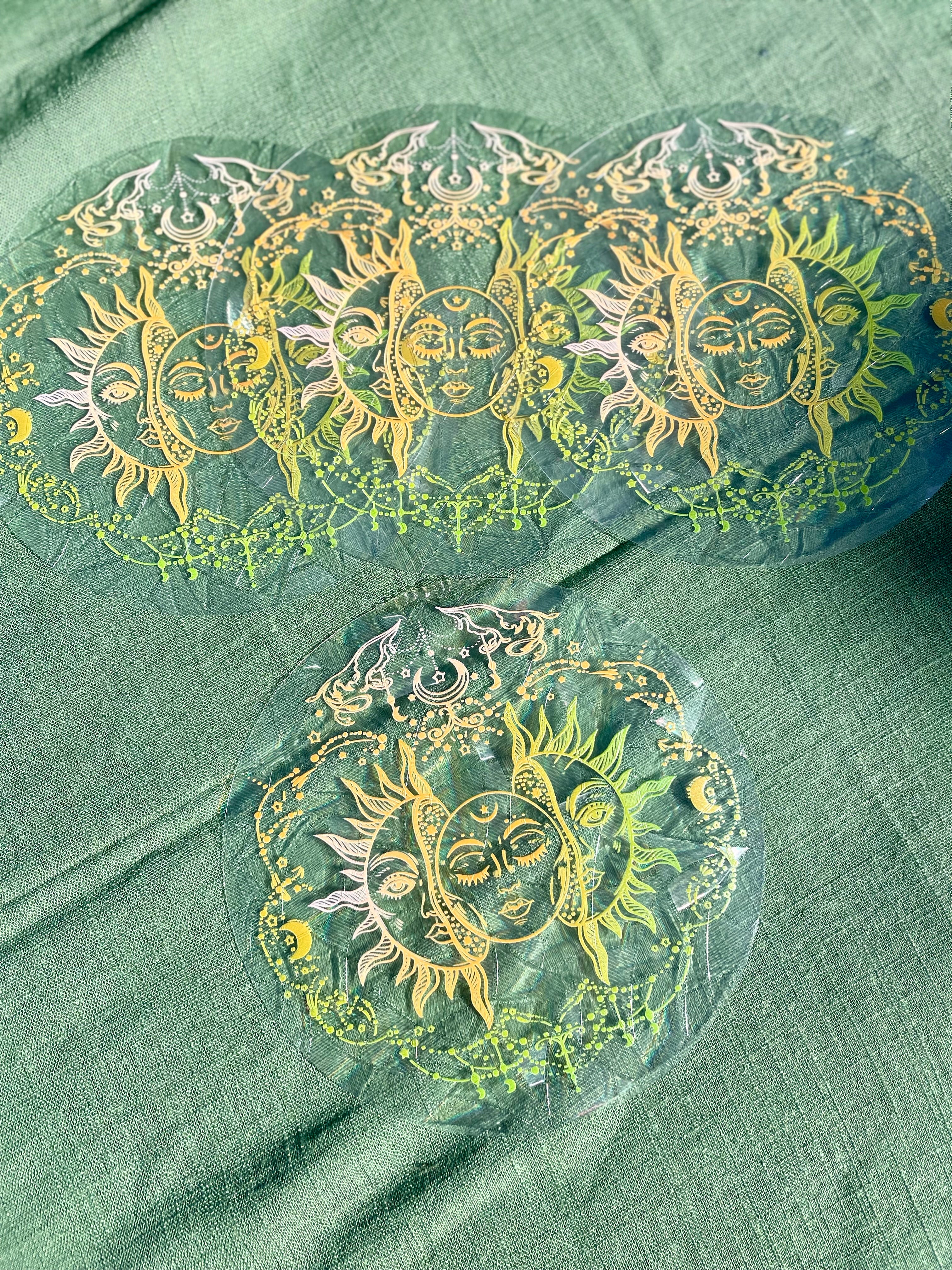 Rainbow Window Decal || Sun and Moon